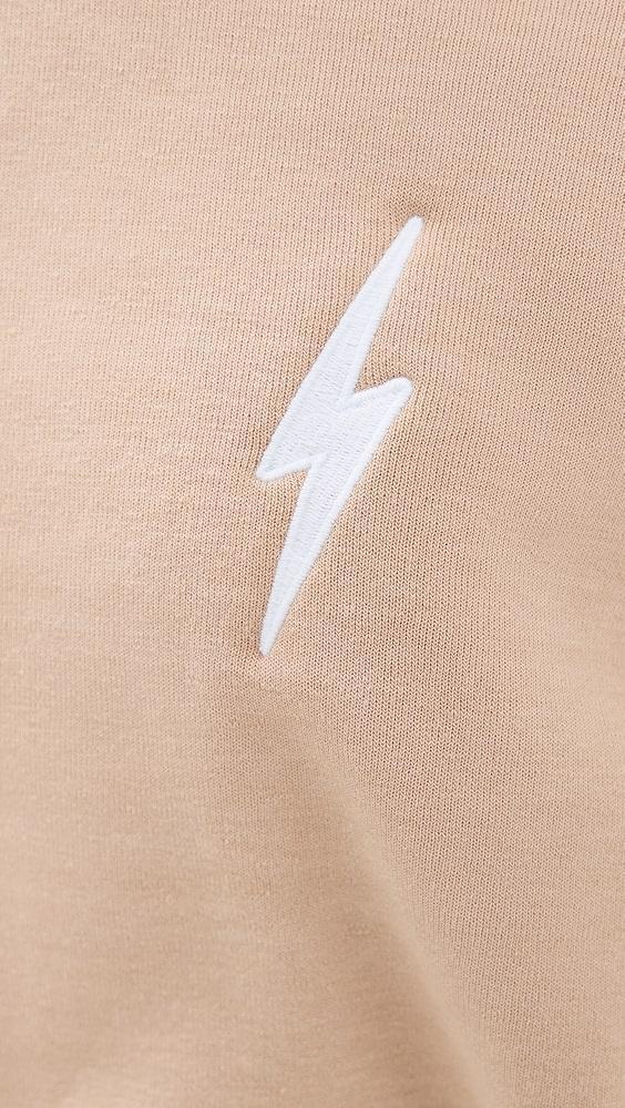 Aviator Nation Bolt Rugby Stitch Cropped Crew Sweatshirt | Shopbop Product Image