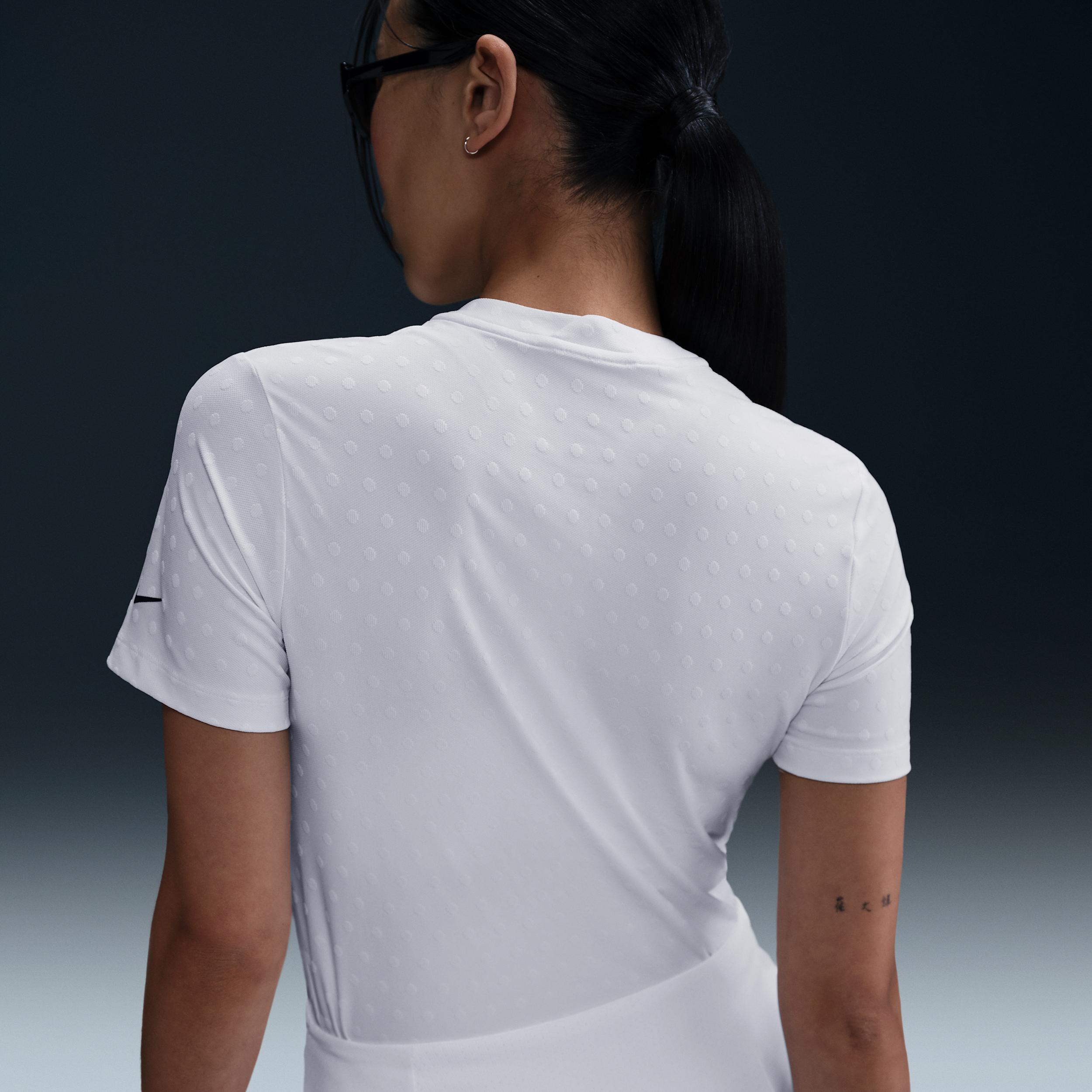 Nike Women's Tour Dri-FIT Short-Sleeve Blade Jacquard Golf Polo Product Image