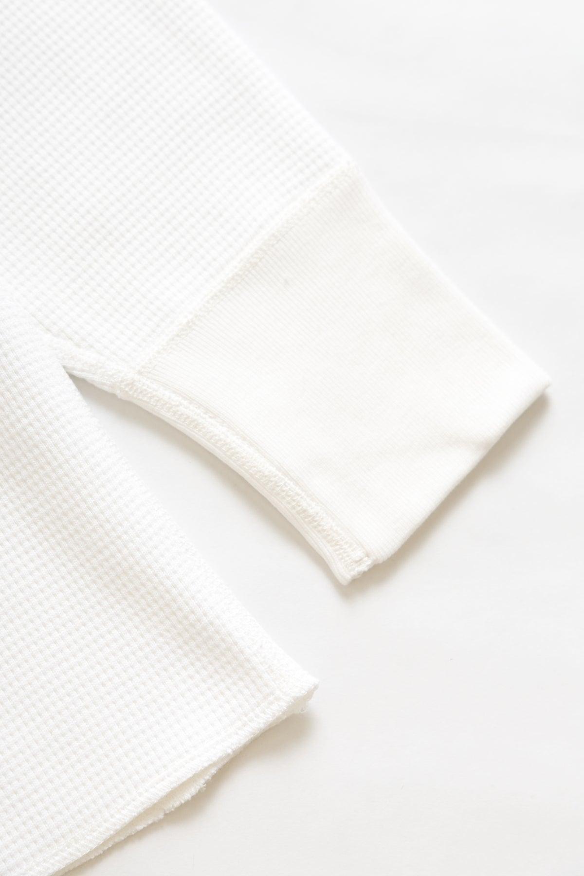 Non Stock MFG - Thermal Waffle Long Sleeve - White Product Image