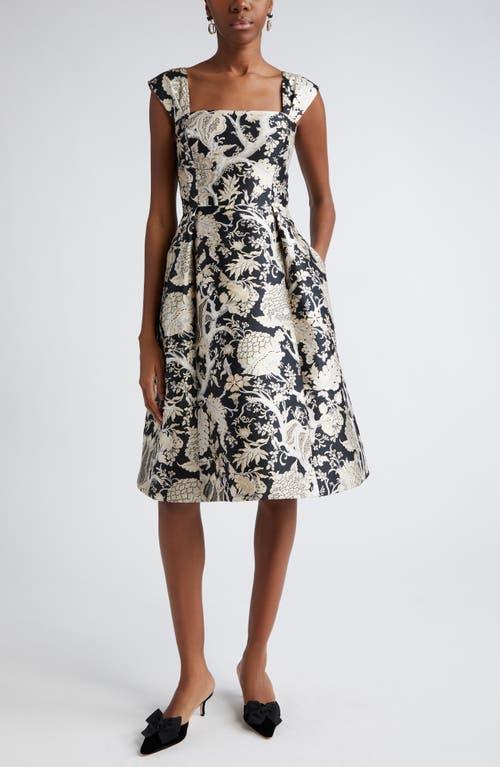 Thick Gathered Strap Midi Dress Product Image