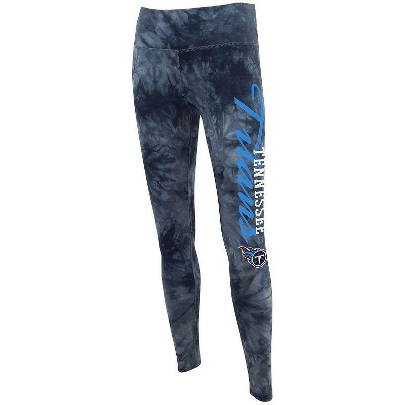 Women's Concepts Sport Black Tennessee Titans Burst Tie-Dye Leggings, Size: Small Product Image