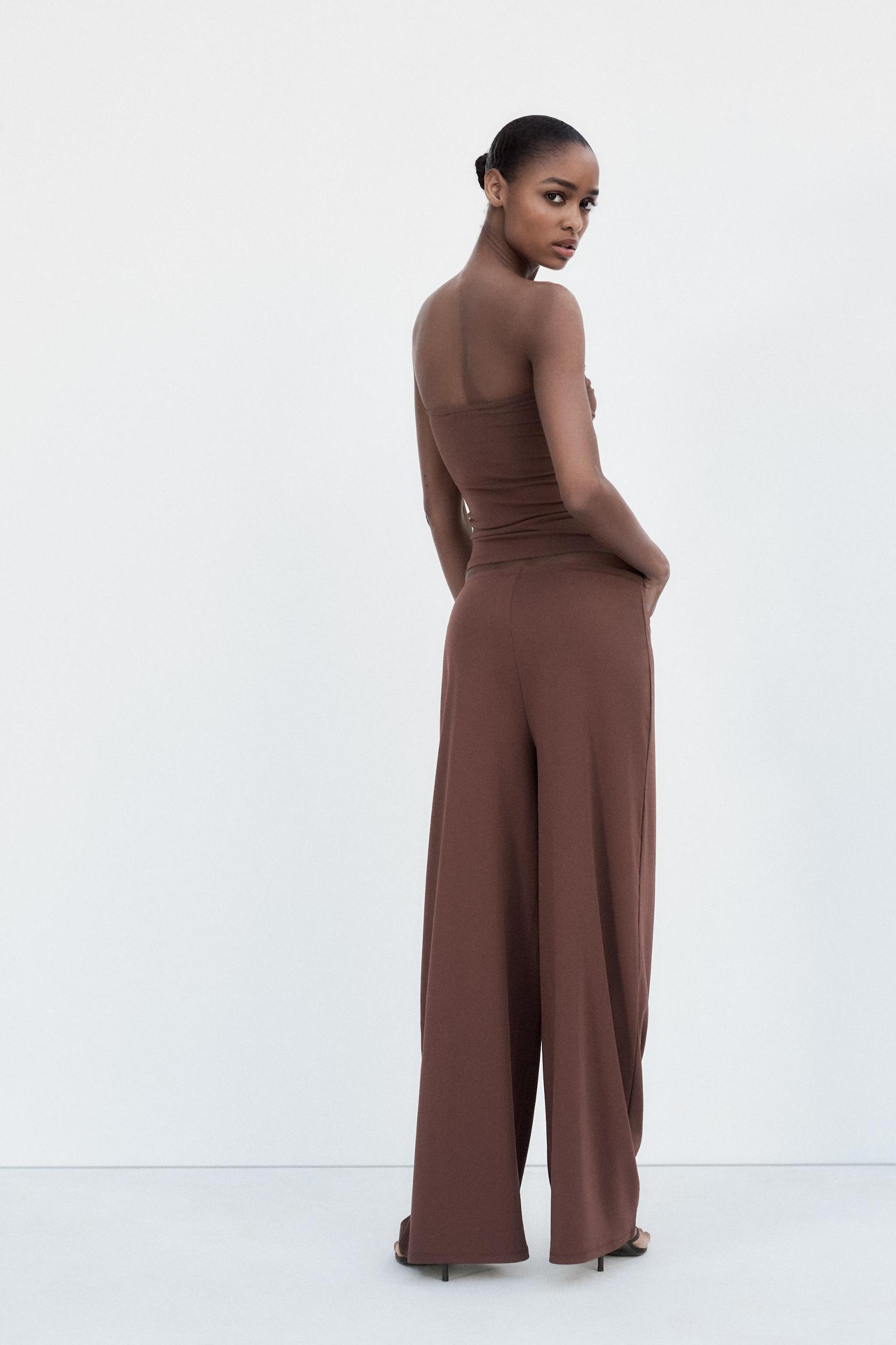 TEXTURED STRAIGHT LEG PANTS Product Image