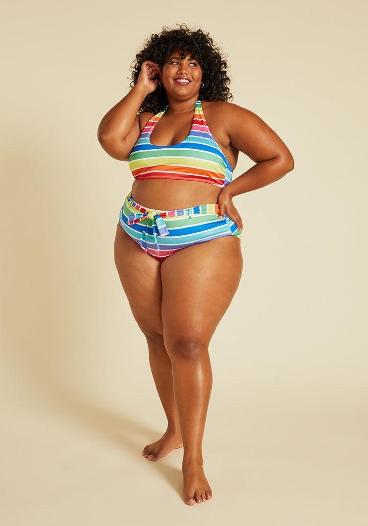 The JoJo High-Waisted Bikini Bottom Product Image