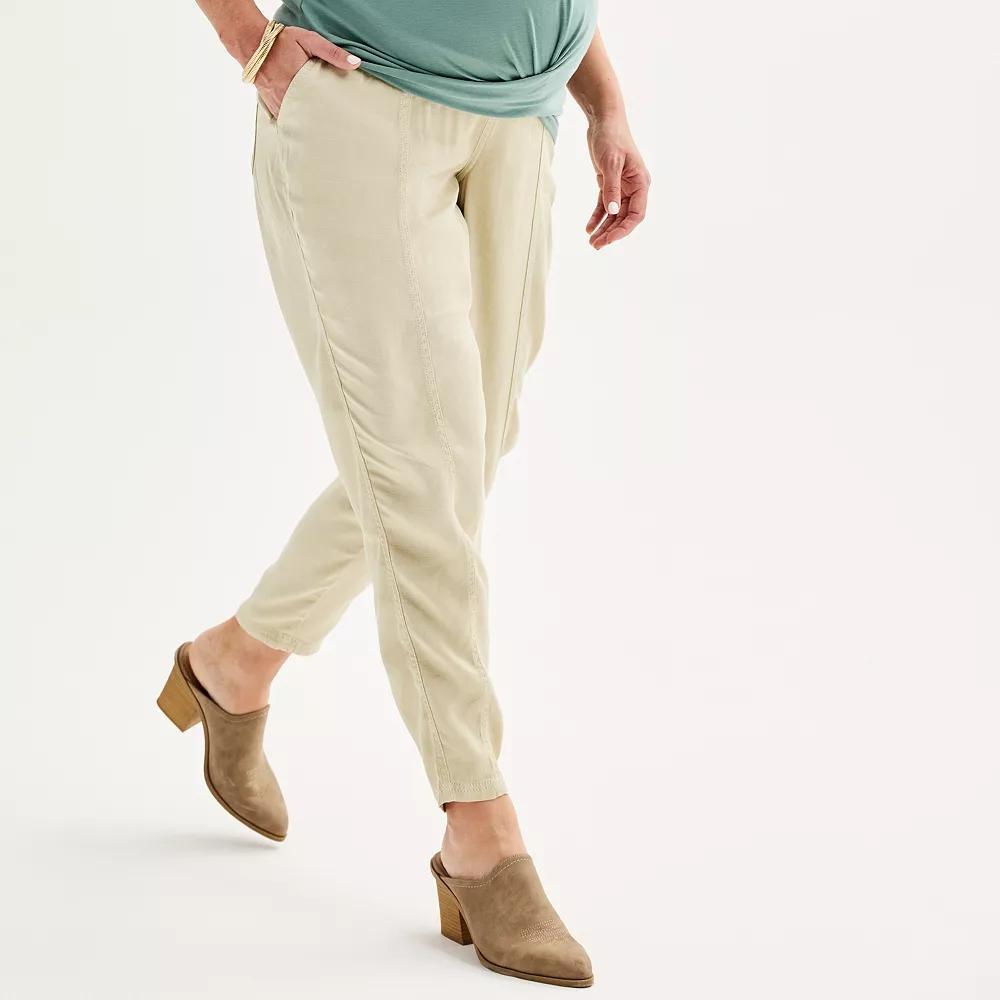 Maternity Sonoma Goods For Life® Under The Belly Pants, Women's, Size: Medium-Mat, Manolo Green Product Image