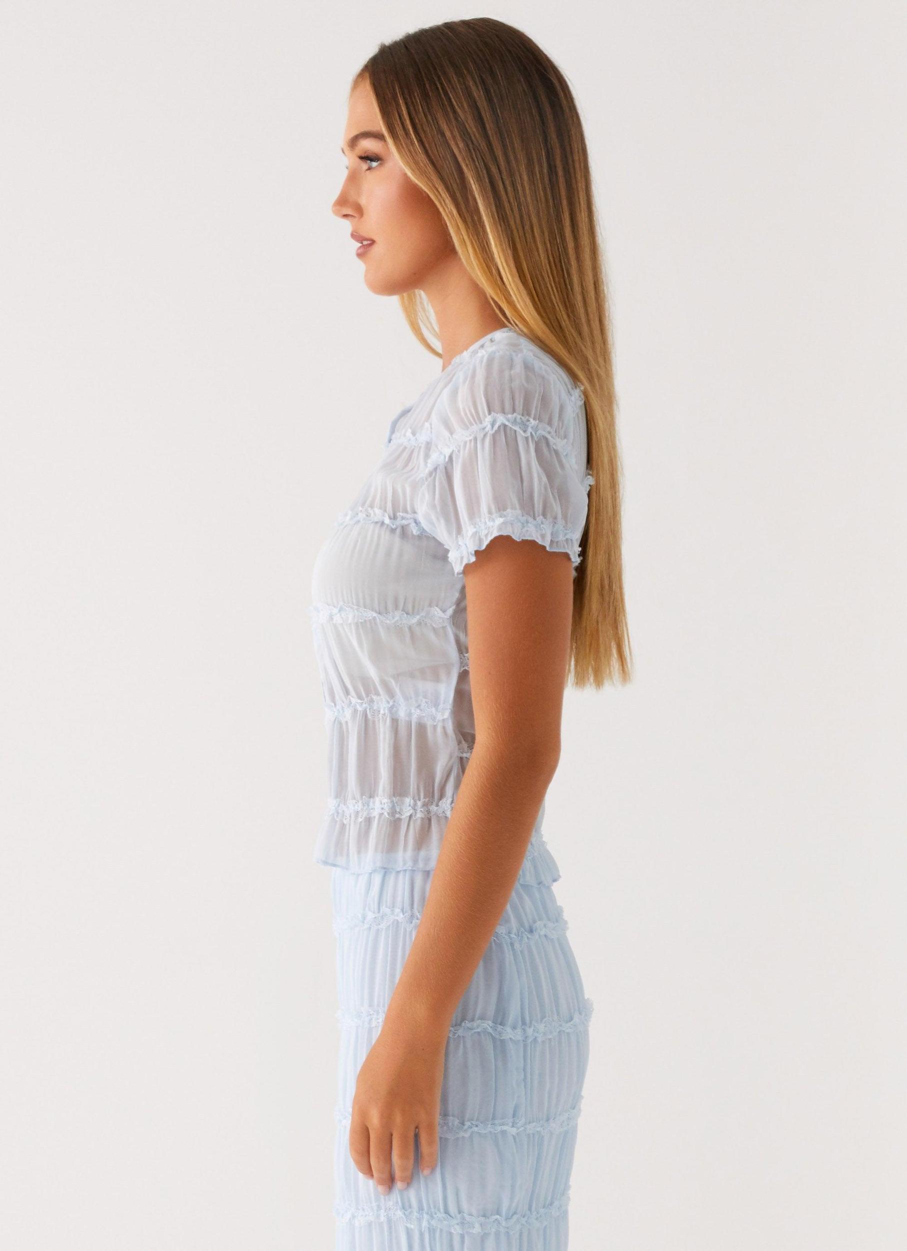 Daydreaming Top - Blue Product Image
