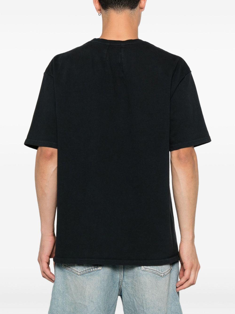 crest-print cotton T-shirt Product Image