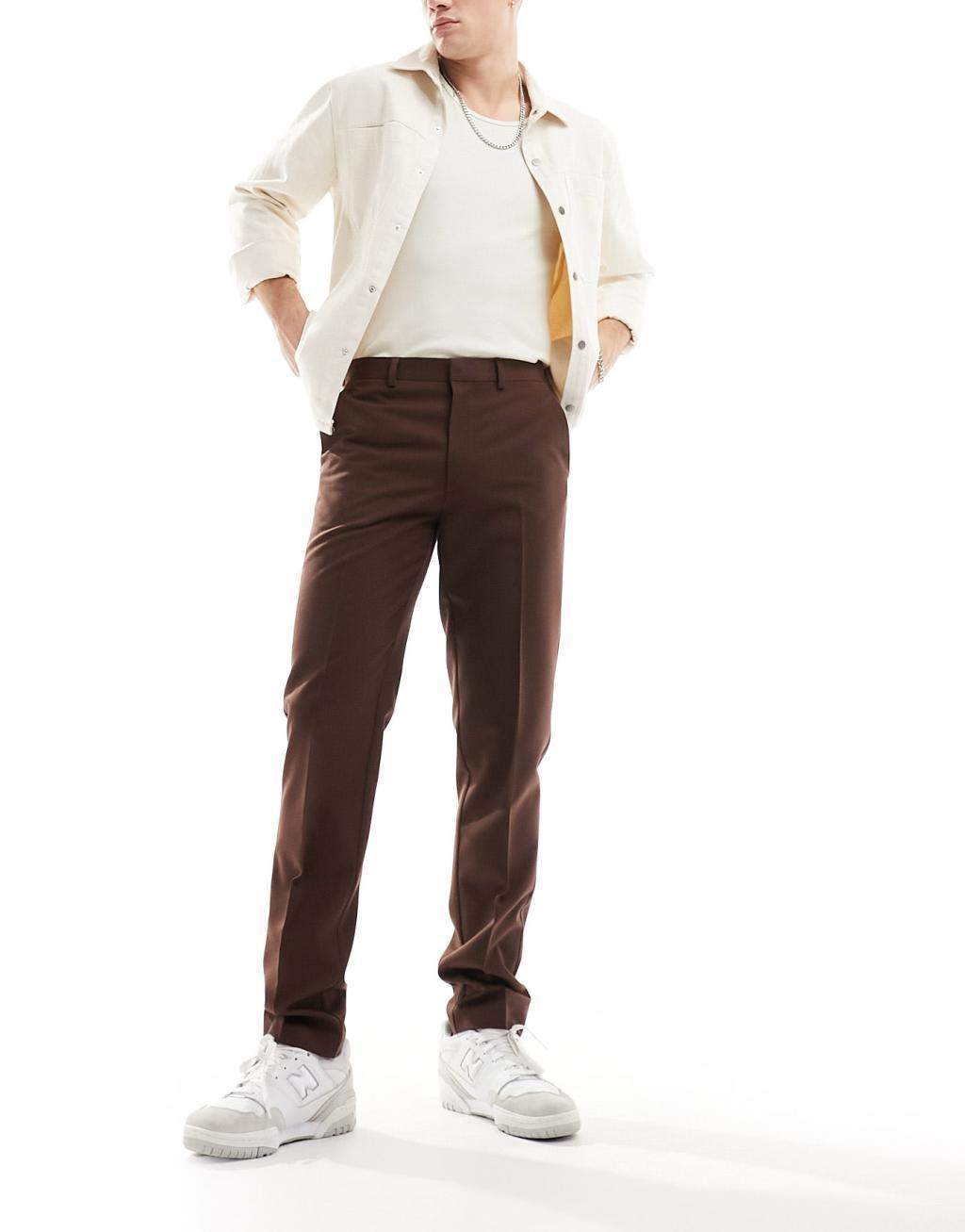 ASOS DESIGN slim smart pants Product Image