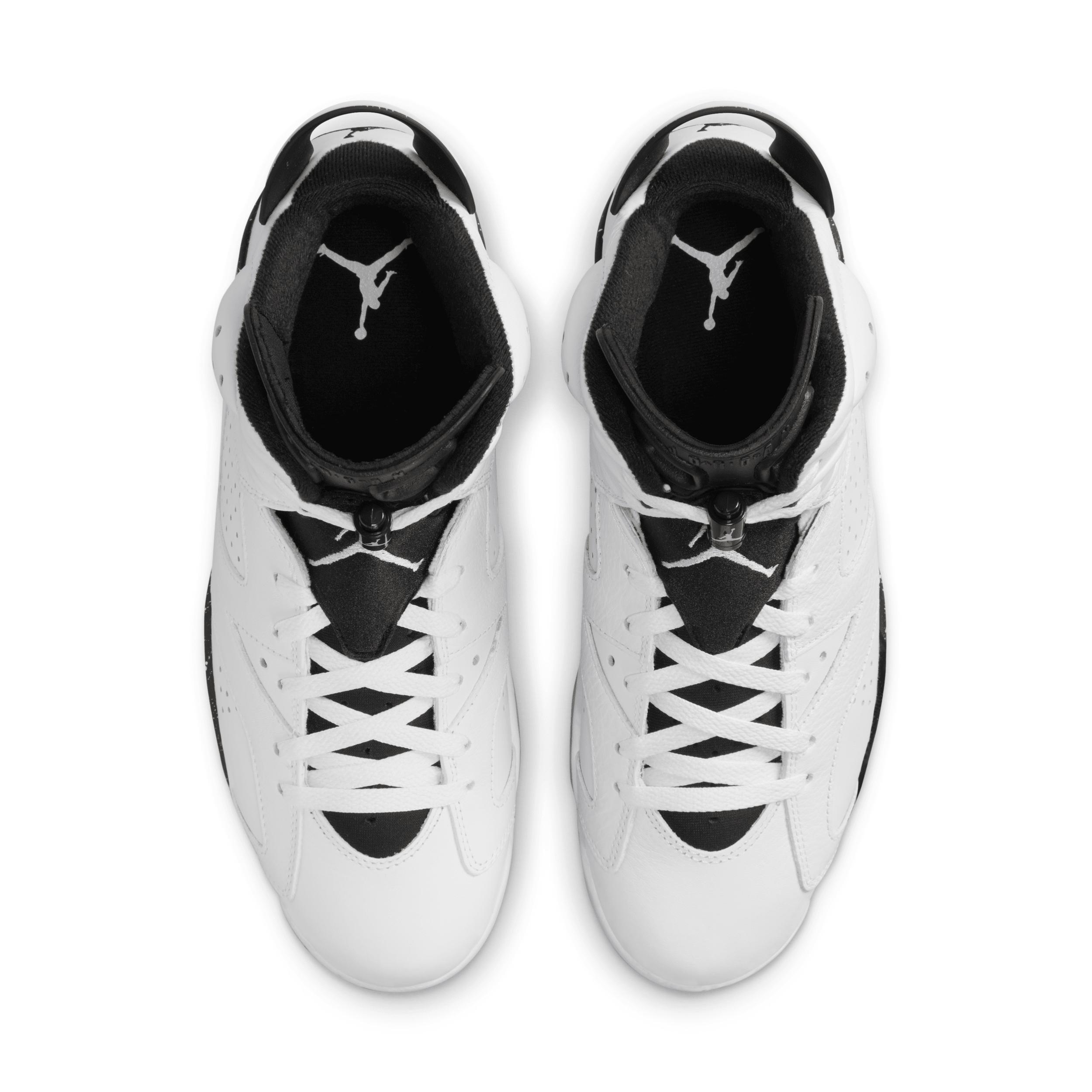 Jordan Boys Jordan AJ Retro 6 - Boys Grade School Basketball Shoes White/Black Product Image