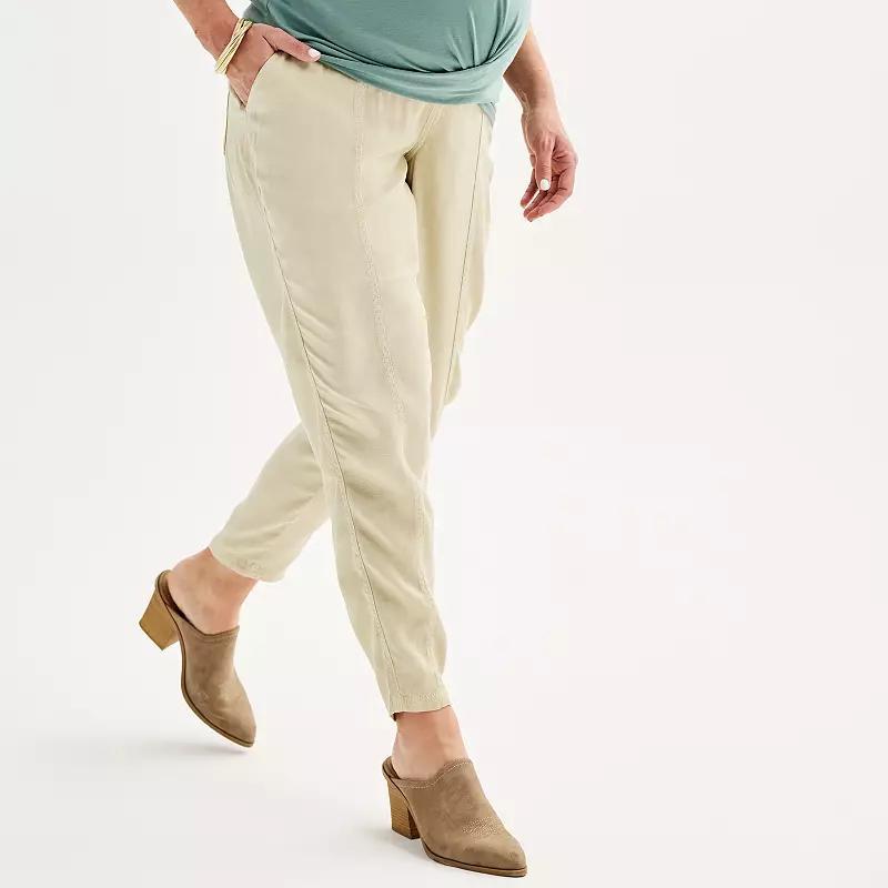 Maternity Sonoma Goods For Life® Under The Belly Pants, Women's, Size: Medium-Mat, Manolo Green Product Image