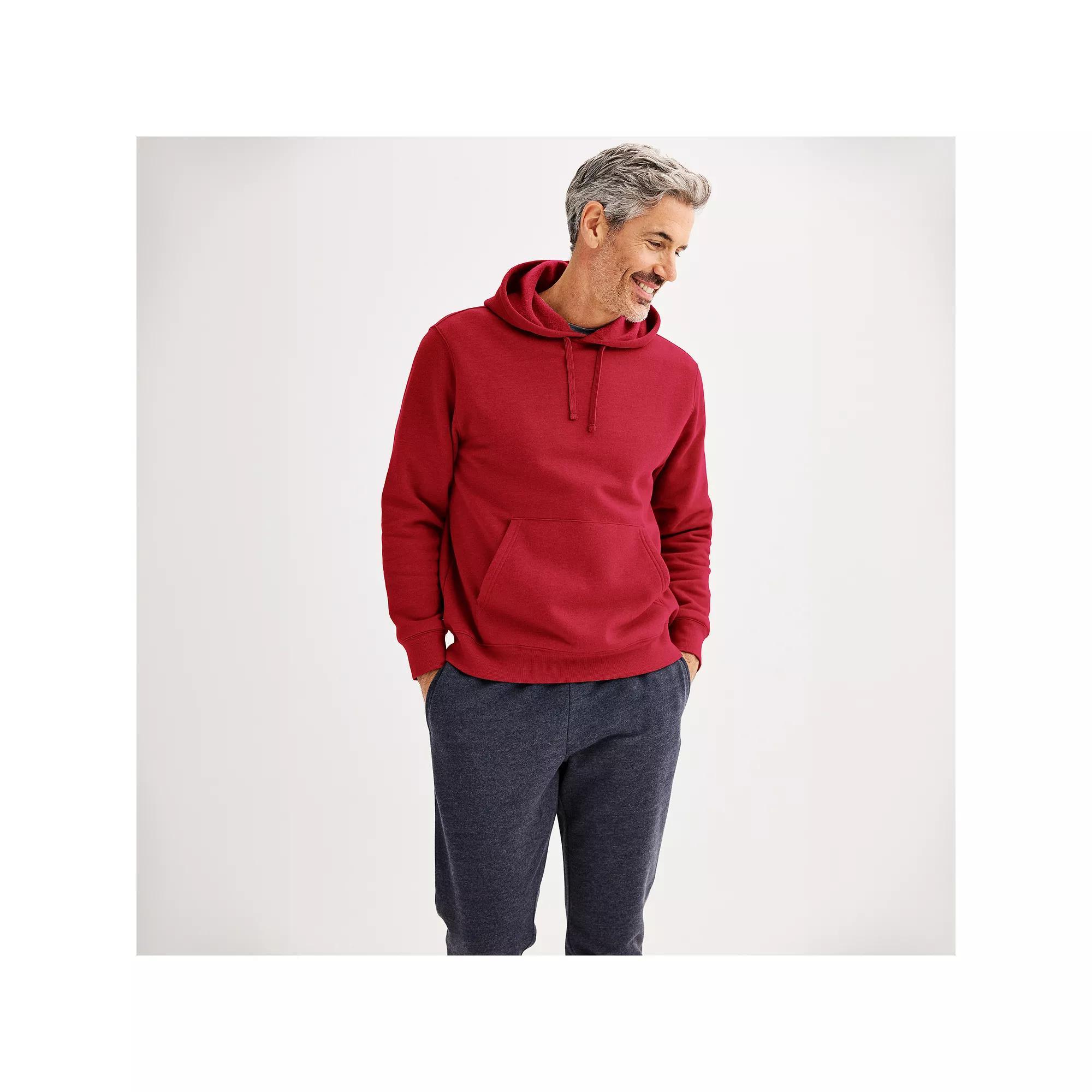 Men's Tek Gear® Ultra Soft Fleece Hoodie, Size: XL, Red Product Image