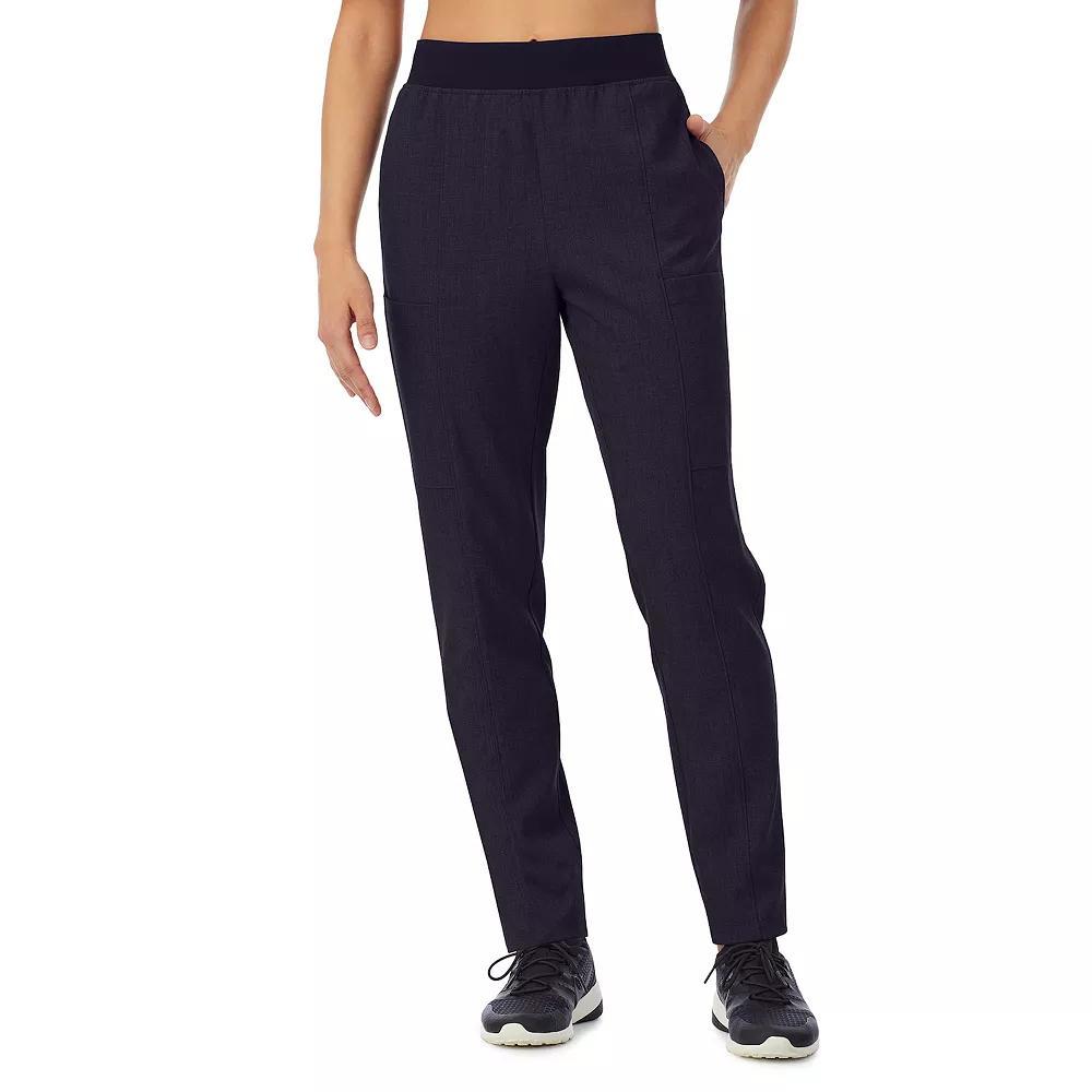 Petite Cuddl Duds® Scrubs 4-Pocket Slim Pants, Women's, Size: XS Petite, Black Product Image