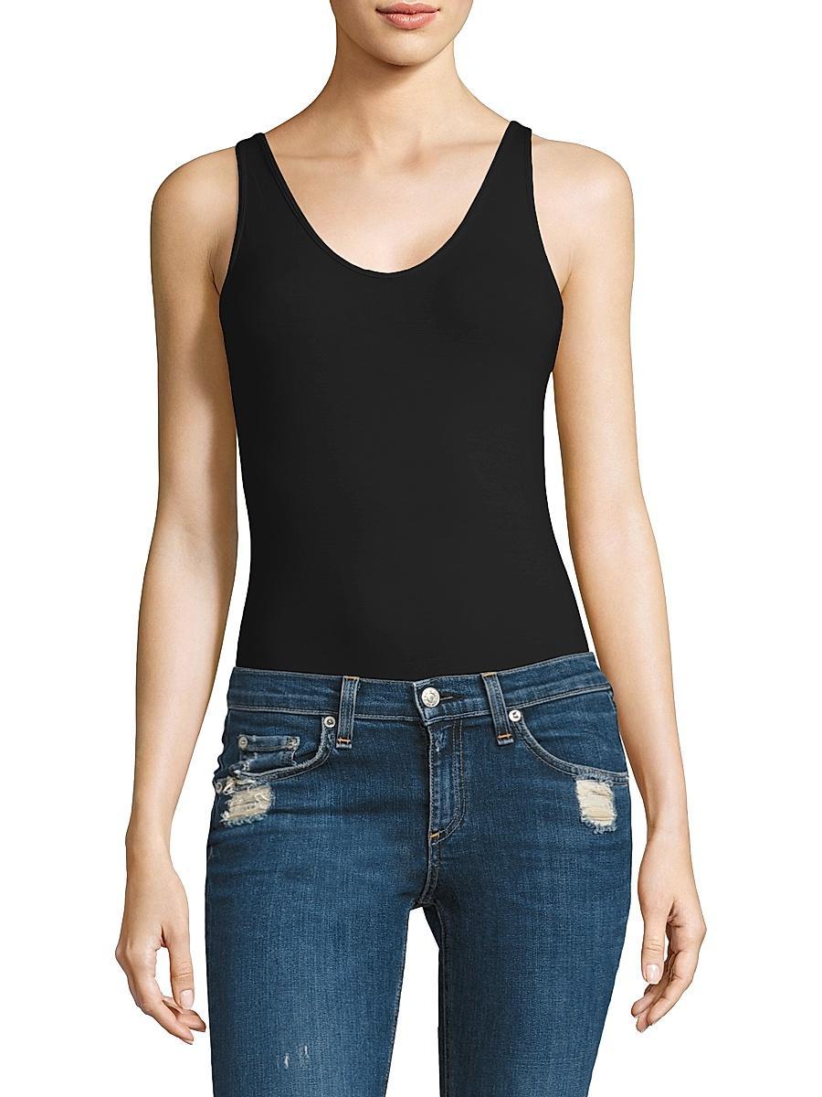 Womens V-Neck Stretch-Modal Bodysuit Product Image