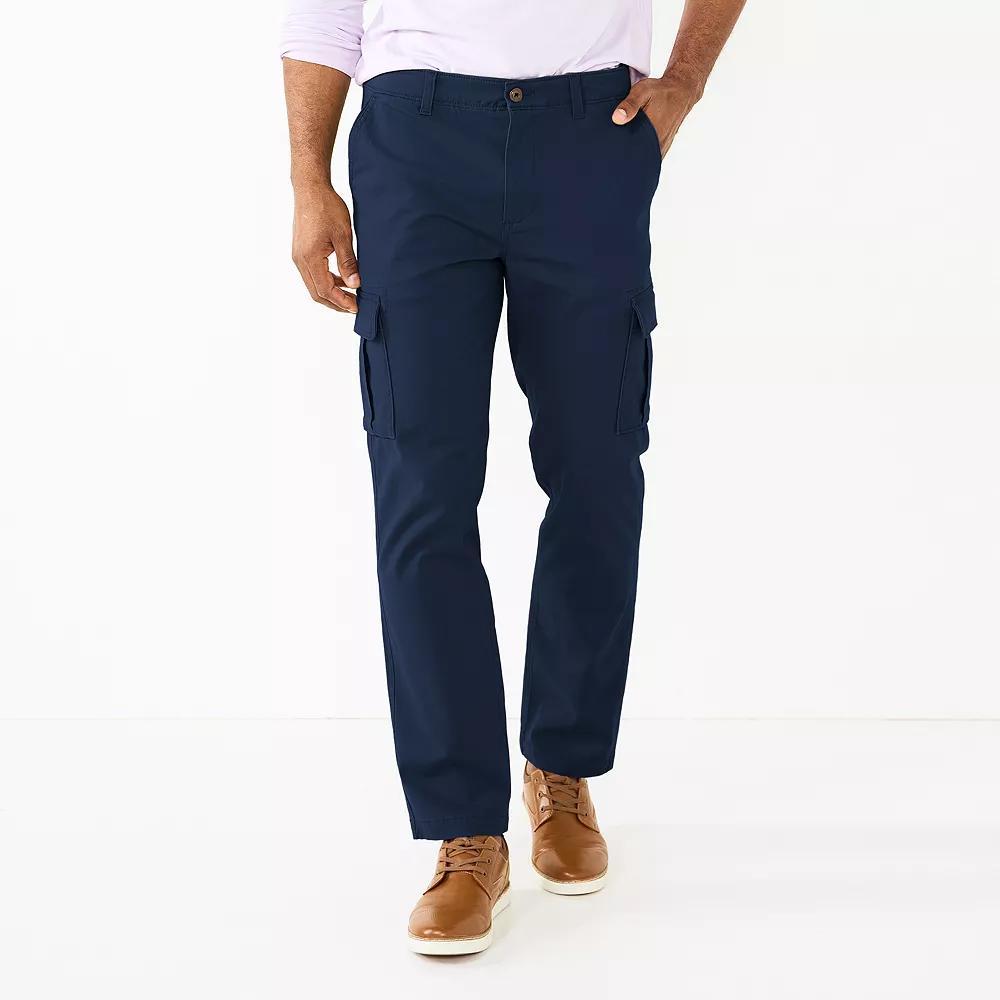 Men's Sonoma Goods For Life® Straight-Fit Cargo Pants, Size: 30 X 32, Blue Product Image