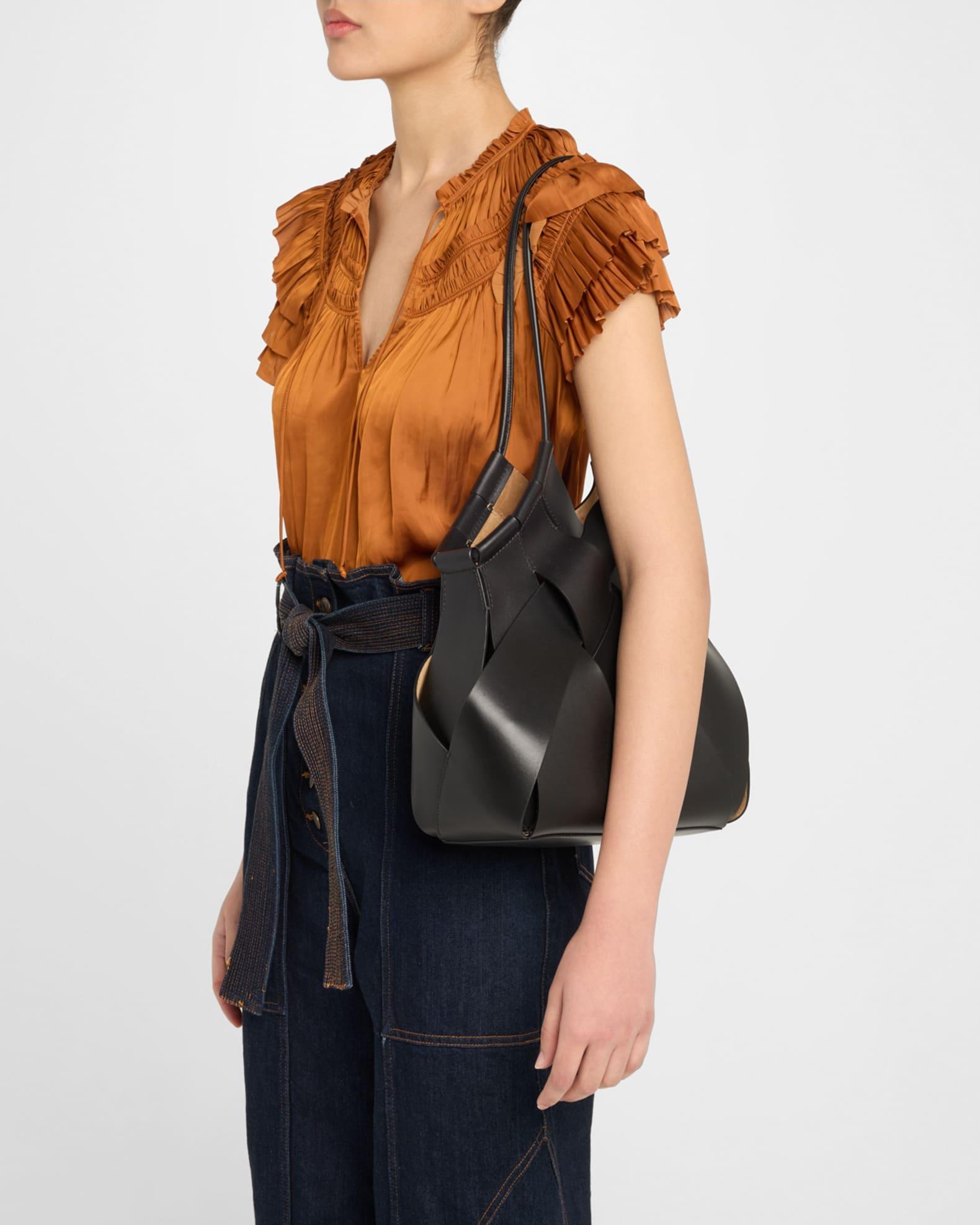 Charlotte Woven Leather Tote Bag Product Image