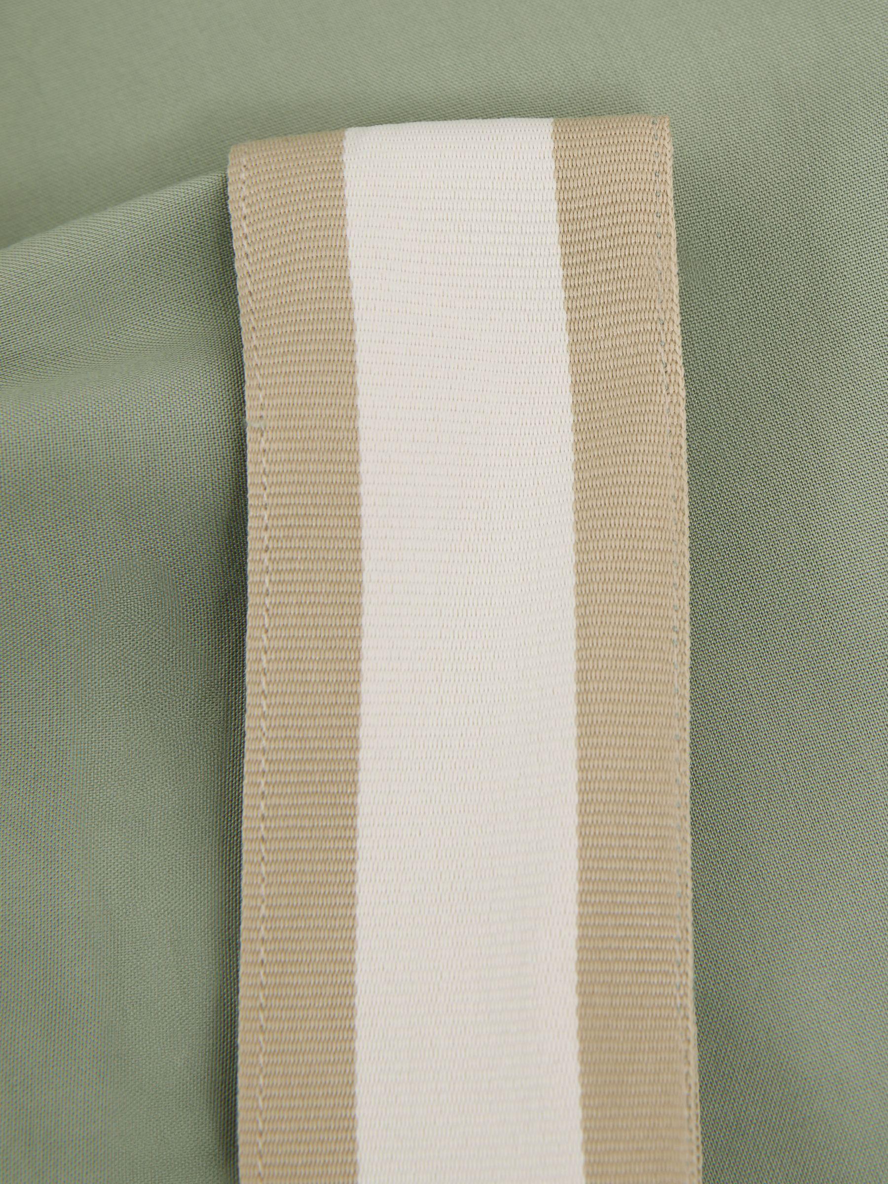 Reiss | Ché Cuff Detail Cuban Collar Shirt in Sage Green Product Image