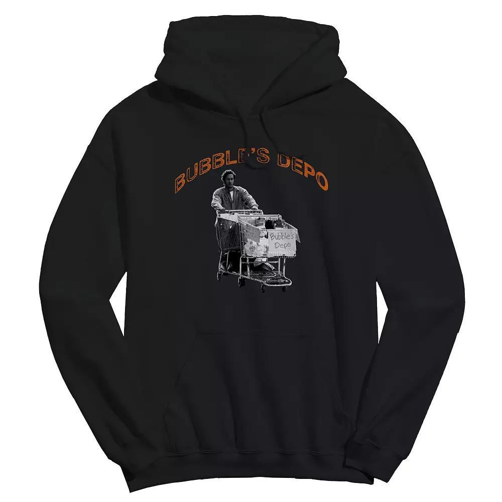 Men's Bubbles Depo The Wire Graphic Fleece Hoodie, Size: Small, Black Product Image