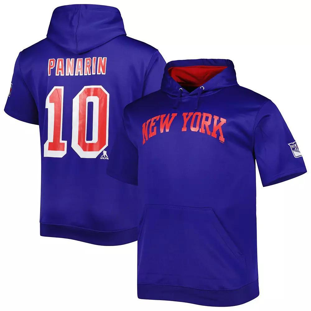 Men's Fanatics Branded Artemi Panarin Blue New York Rangers Big & Tall Name & Number Pullover Hoodie, Size: XLT, Ran Blue Product Image