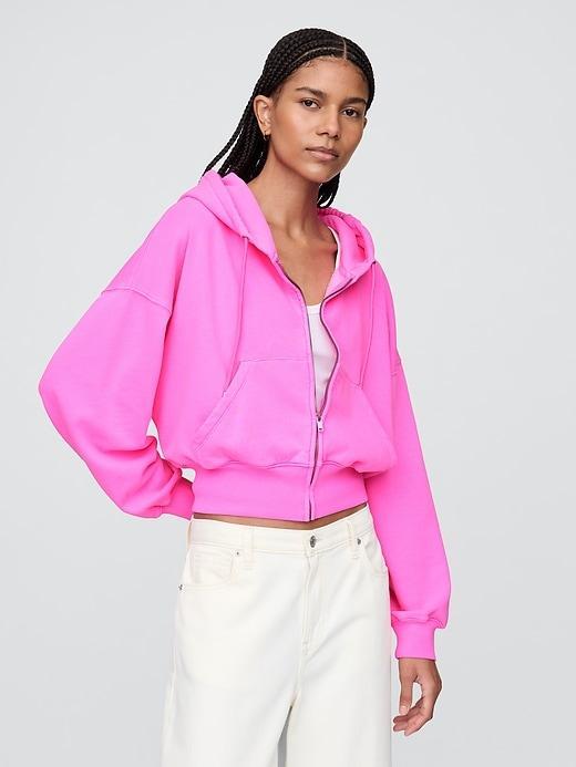 VintageSoft Full-Zip Wedge Hoodie Product Image