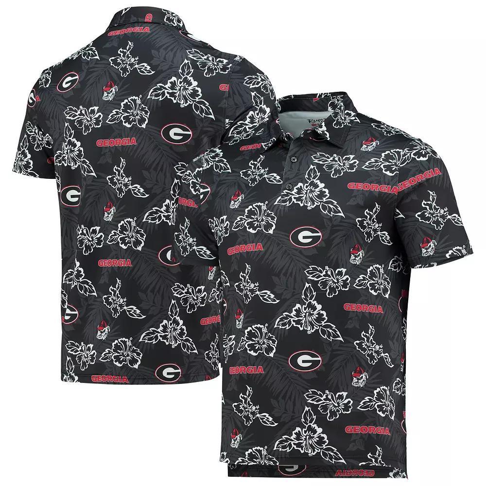 Men's Reyn Spooner Black Georgia Bulldogs Performance Polo, Size: XL Product Image