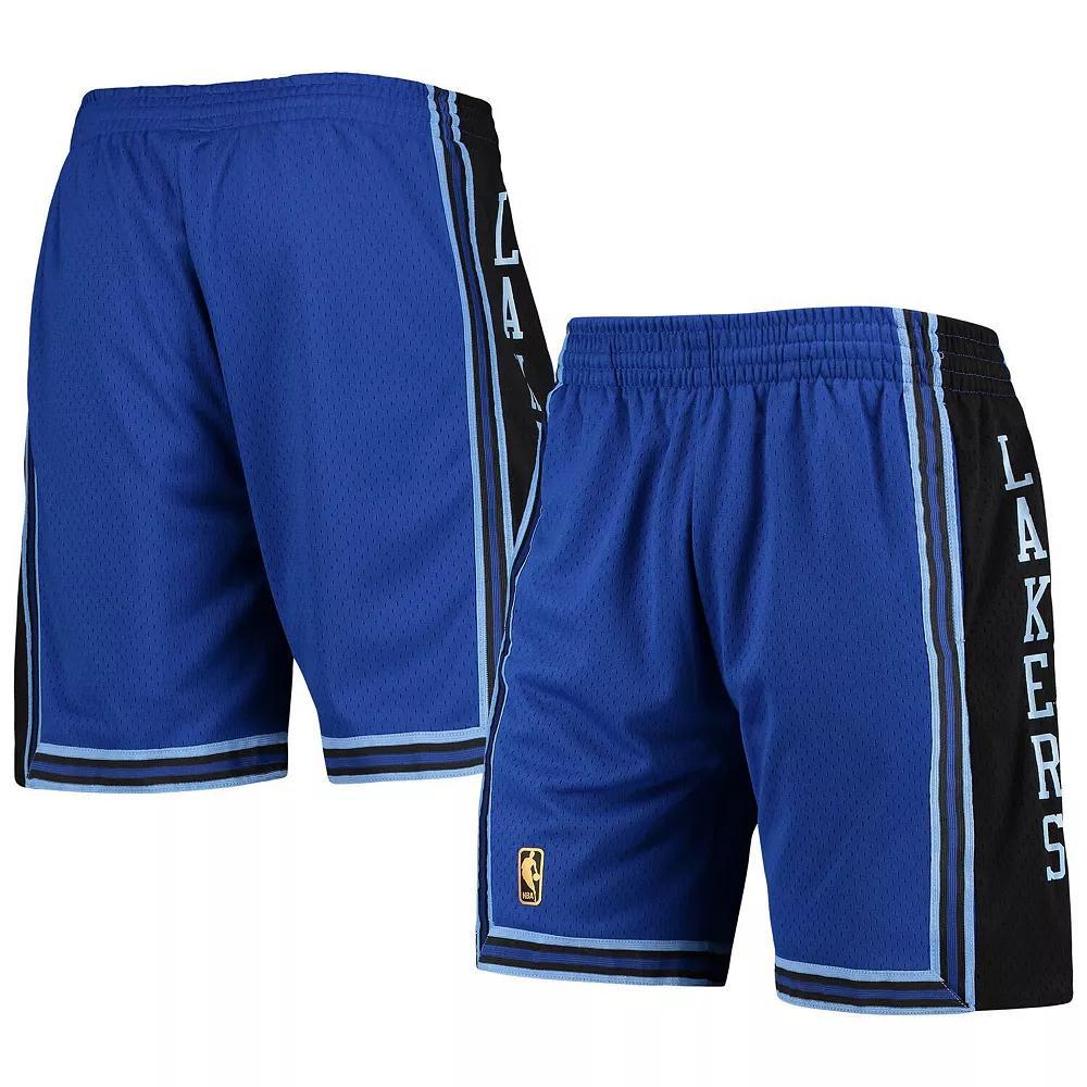 Mens Mitchell & Ness Royal Los Angeles Lakers Hardwood Classics Reload Swingman Shorts Product Image