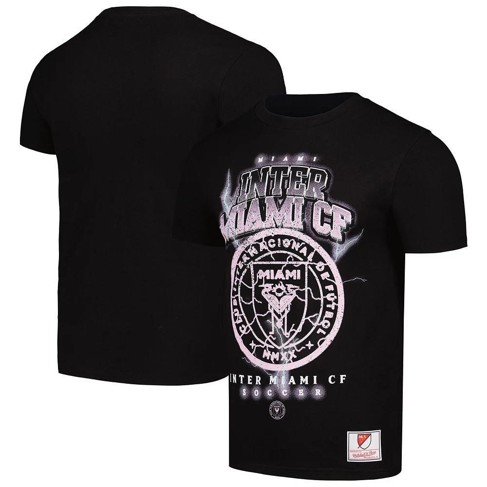 Men's Mitchell & Ness Black Inter Miami CF Lightning Madness T-Shirt, Size: 2XL, Mls Black Product Image