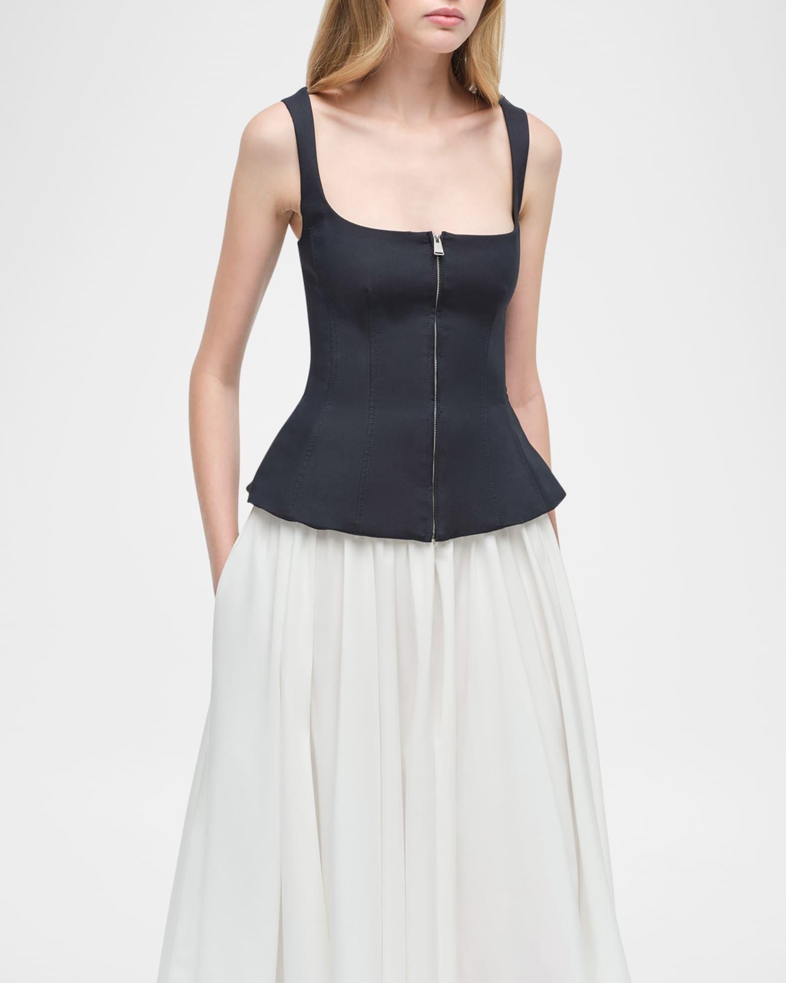 Jolynn Sleeveless Zip Midi Dress Product Image