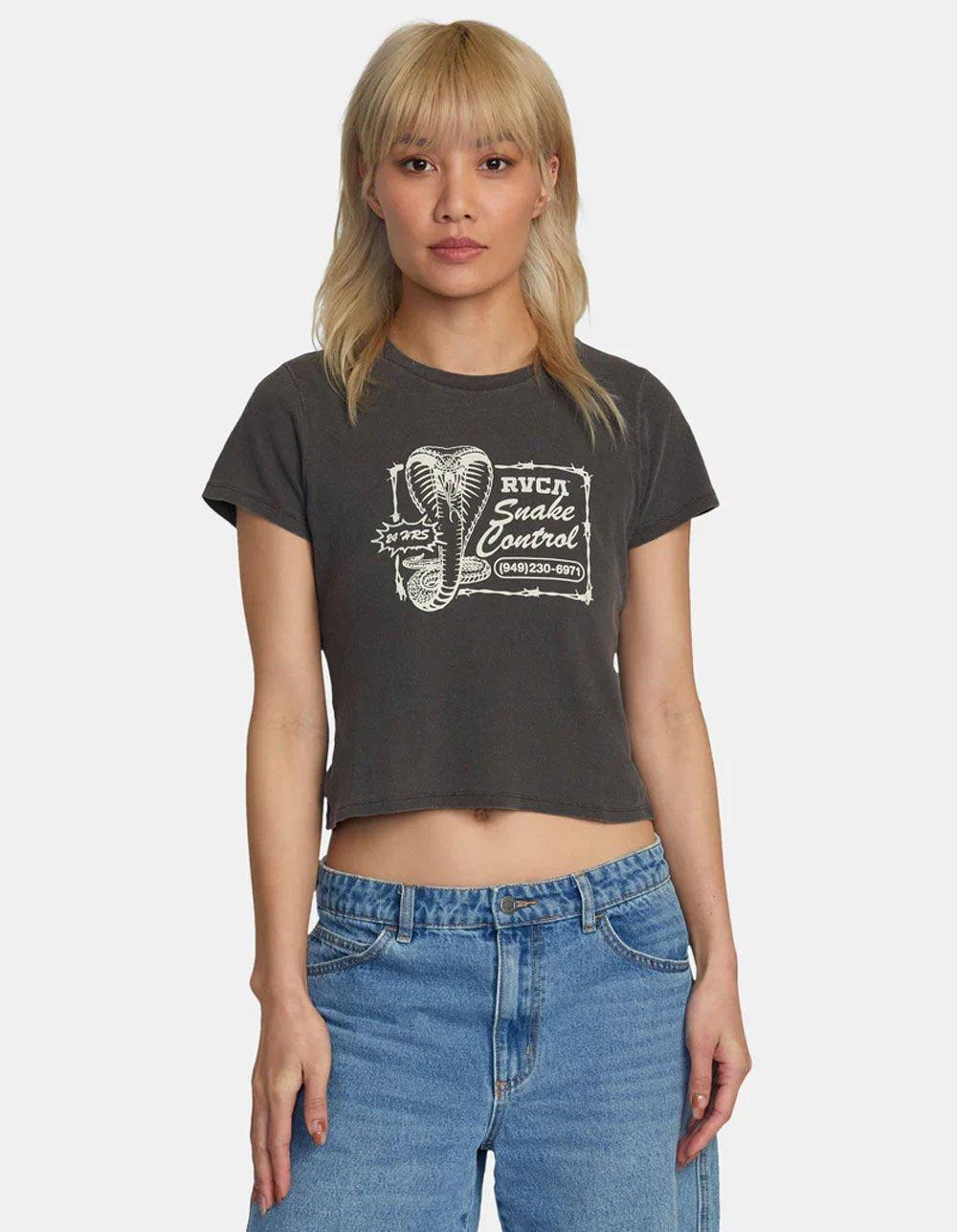 RVCA 411 Womens Crop Tee Product Image