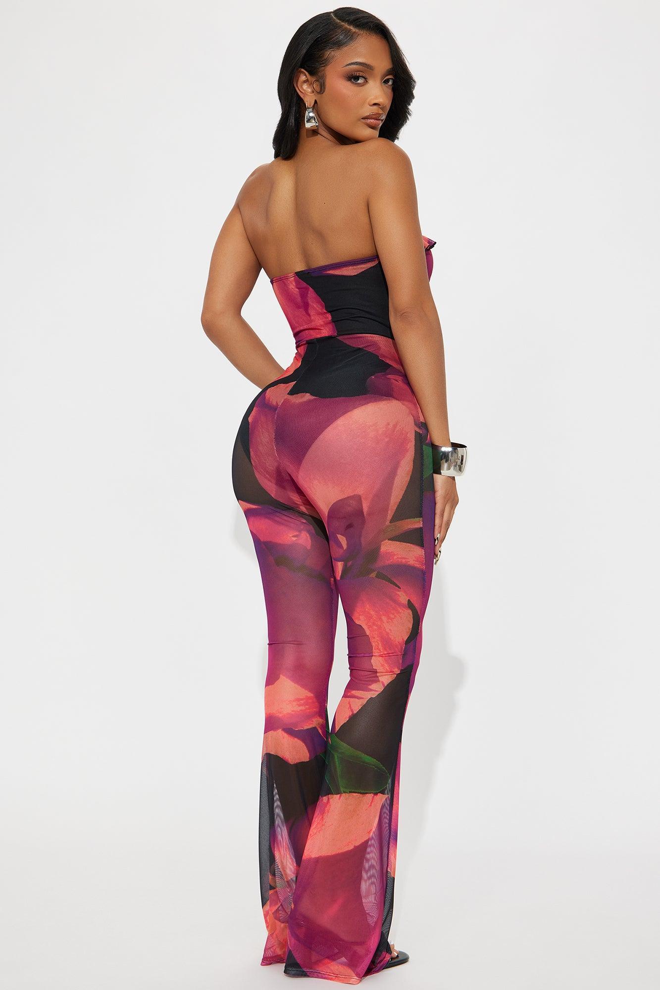 Sirena Mesh Jumpsuit - Black/combo Product Image
