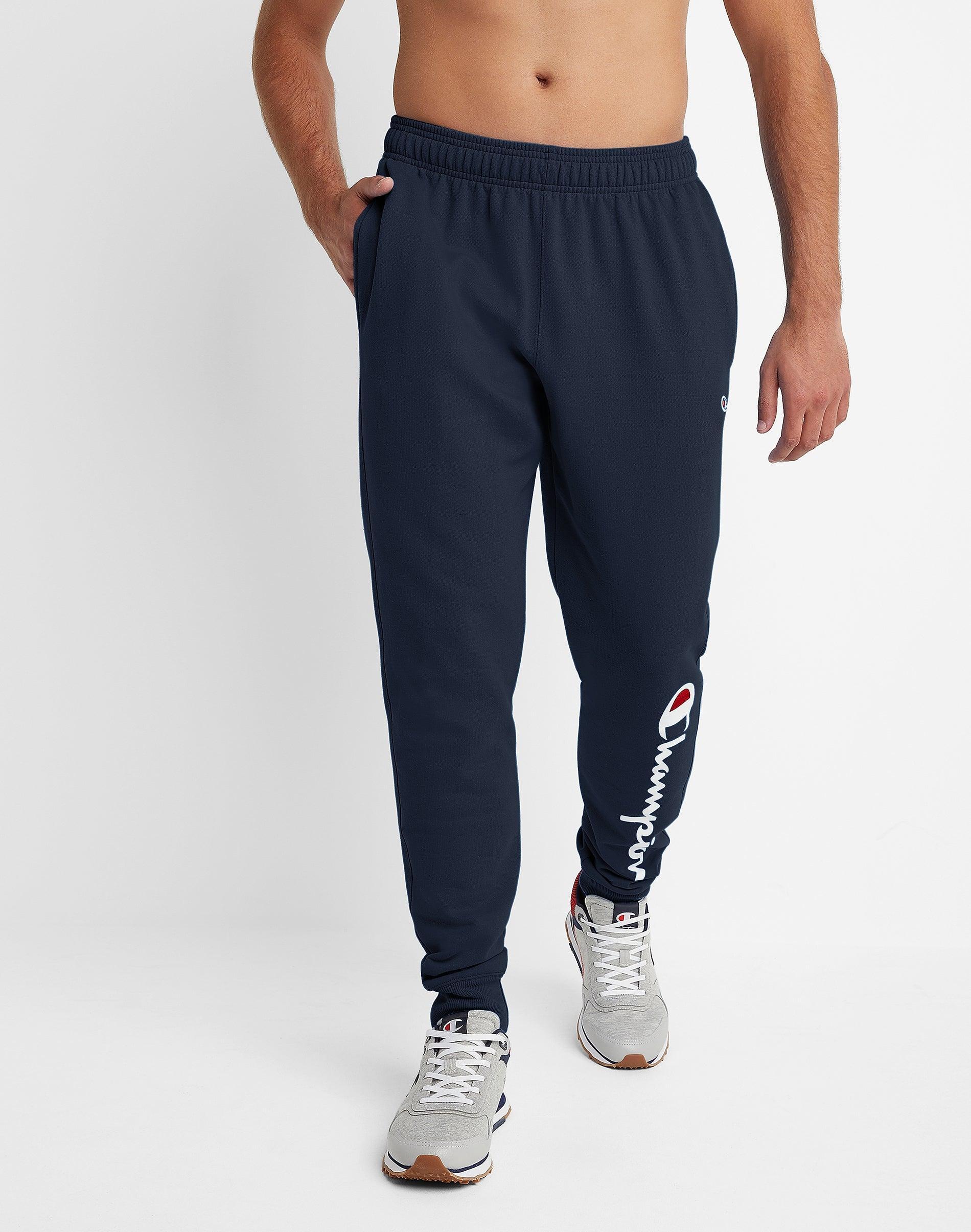 Mens Champion Powerblend Graphic Fleece Joggers Product Image