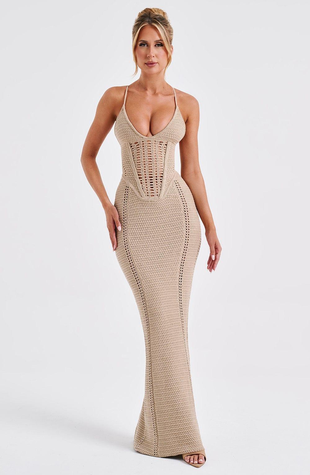 Xanthe Maxi Dress - Beige Product Image