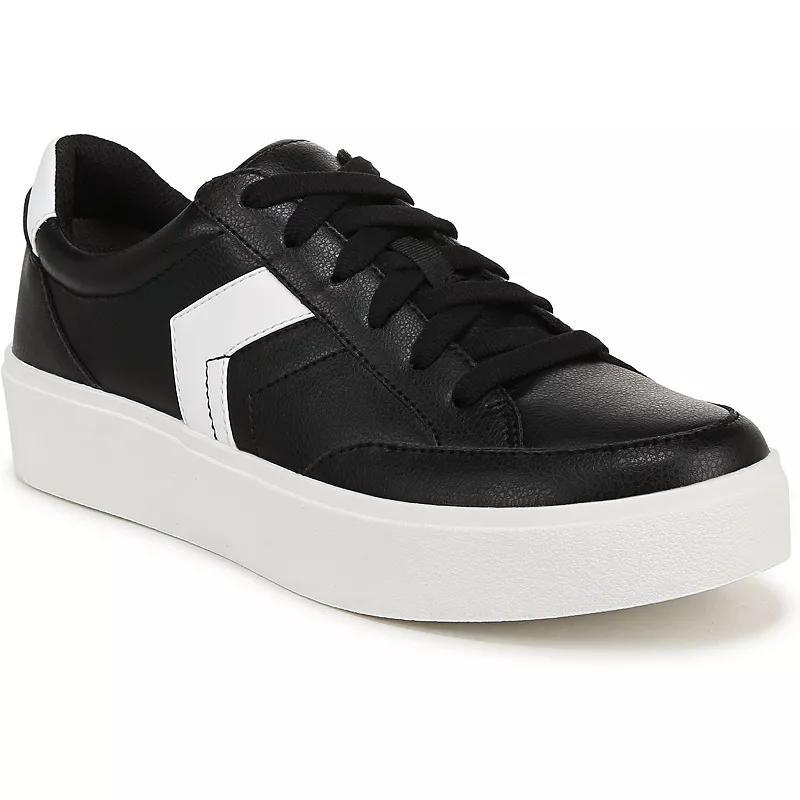 Dr. Scholl's Madison Lace Women's Sneakers, Size: 10, Black White Product Image