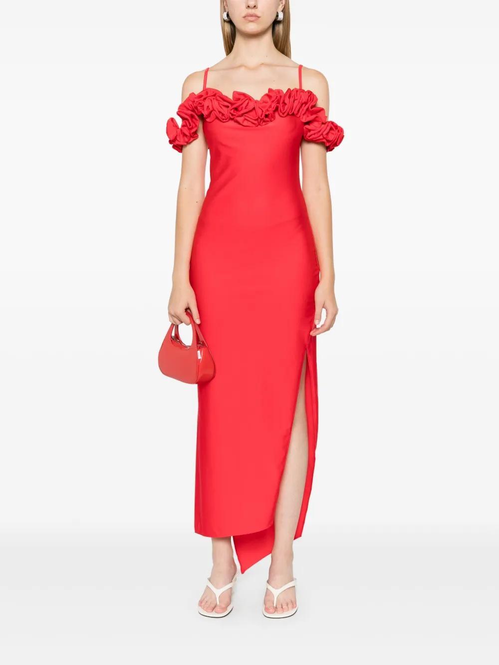 ruffle-detail maxi dress Product Image