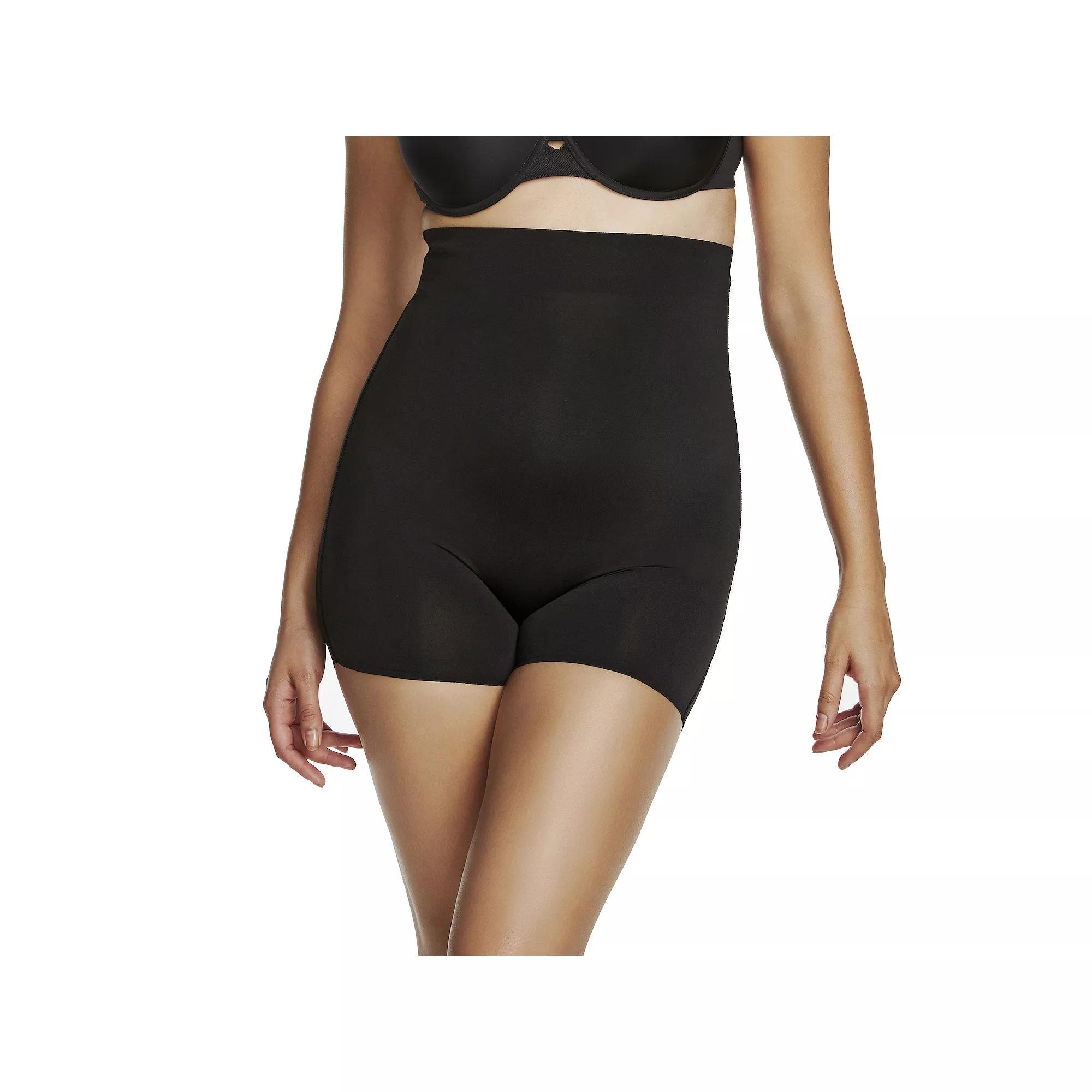 Womens Naomi & Nicole Firm Control Shapewear Real Smooth High Waist Boyshort 7528 Product Image