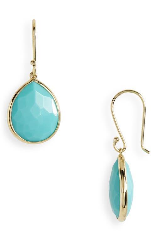 Womens Rock Candy 18K Green Gold & Amethyst Medium Teardrop Earrings Product Image