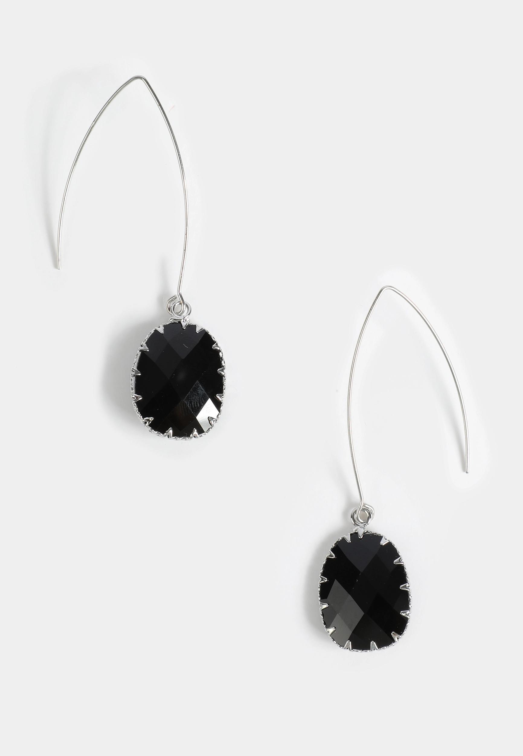 2 Pack Gold Studded Hoop And Teardrop Earring Set Product Image