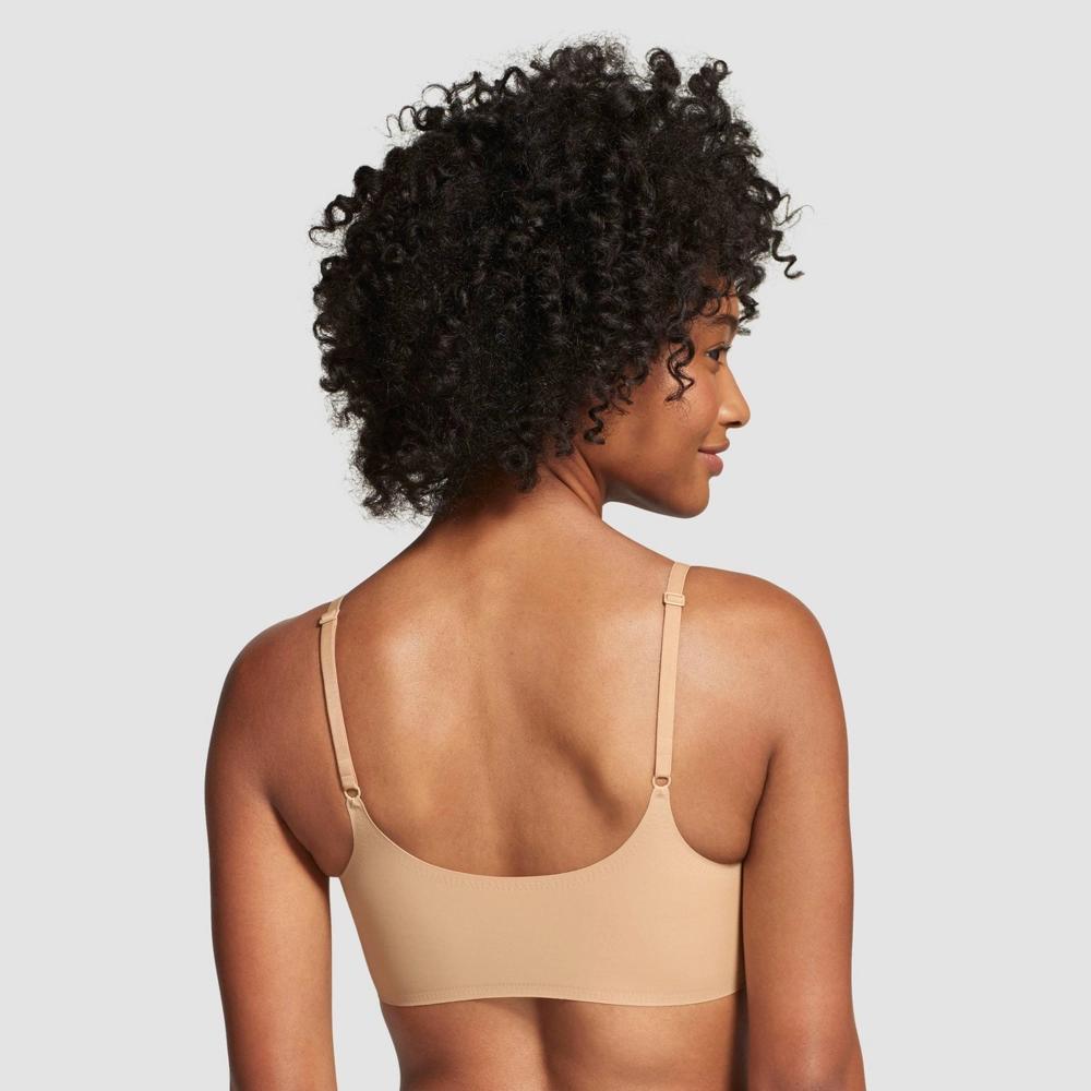 True & Co. True Everybody Women's Adjustable Strap Triangle Bra - Light Beige L: Wireless, Removable Padding, V Neck Product Image