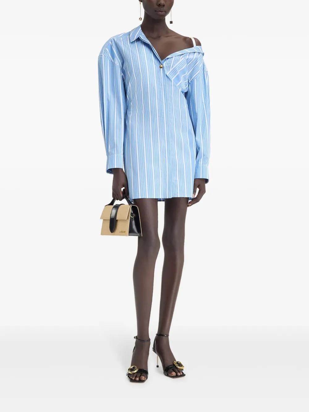 striped cotton dress Product Image