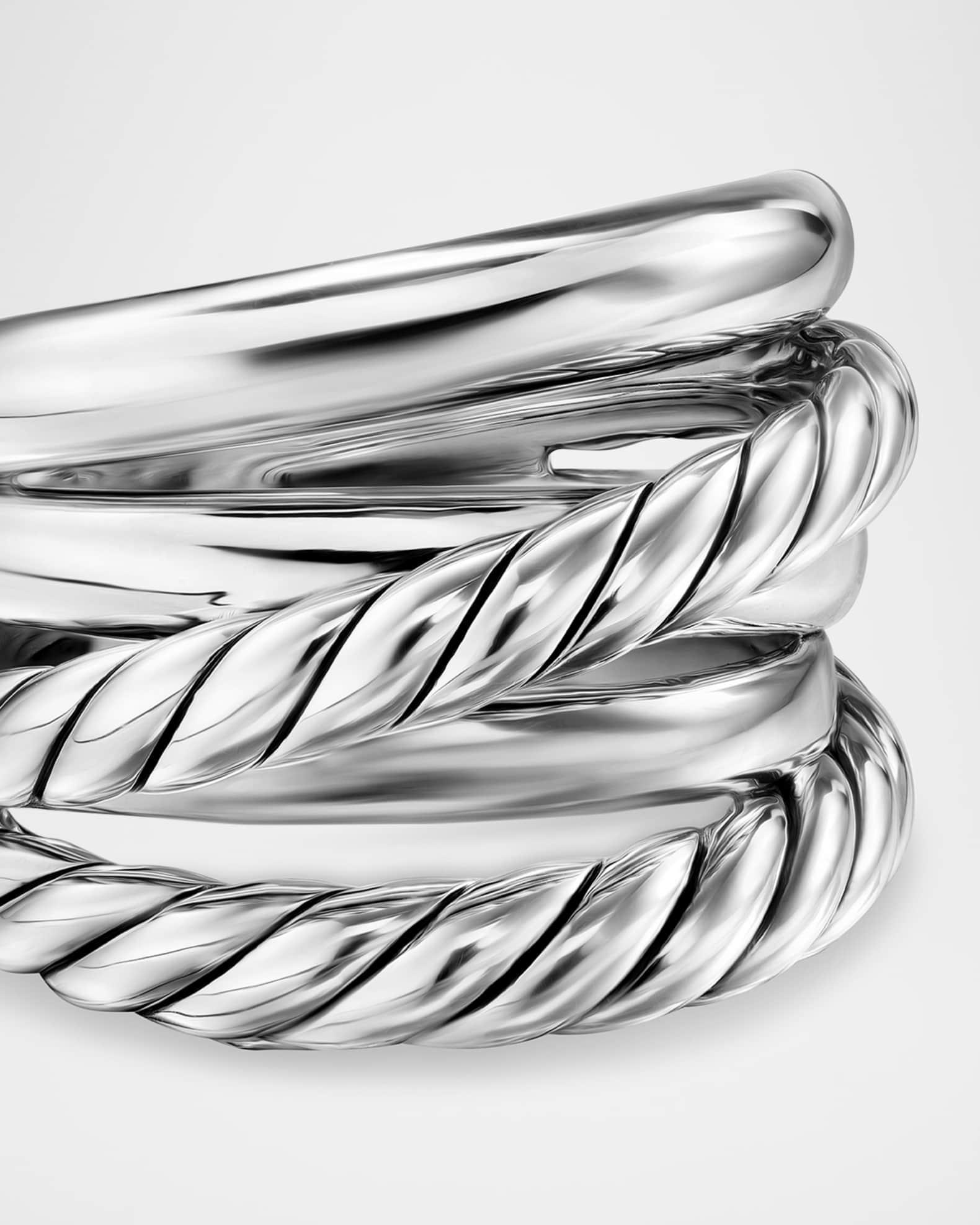 Crossover 5 Row Ring in Silver, 17.5mm Product Image