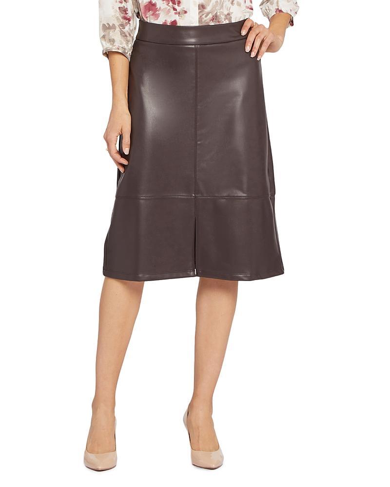 Nydj Faux Leather A Line Skirt Product Image