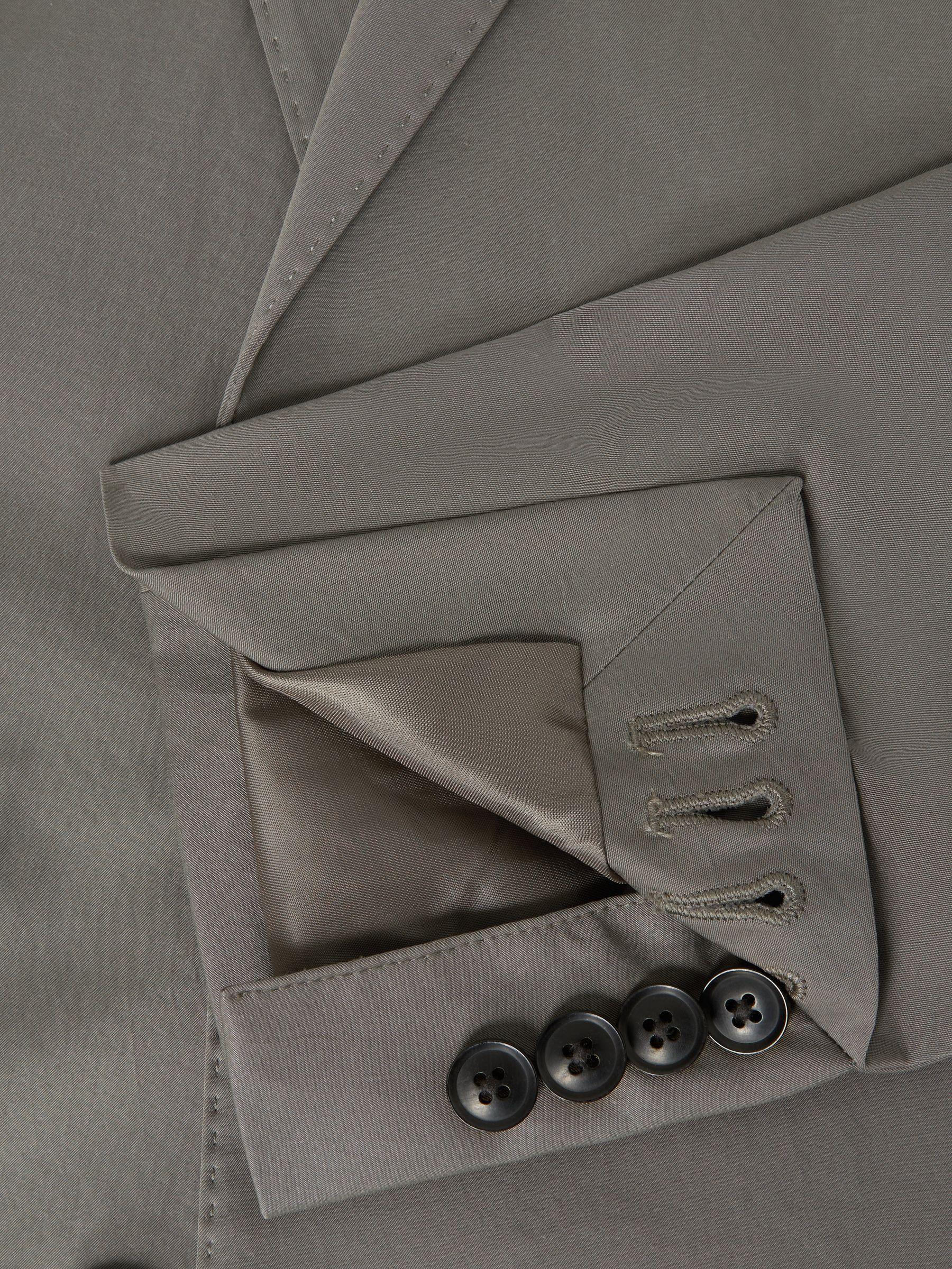 Single Breasted Technical Slim Fit Blazer in Khaki Product Image