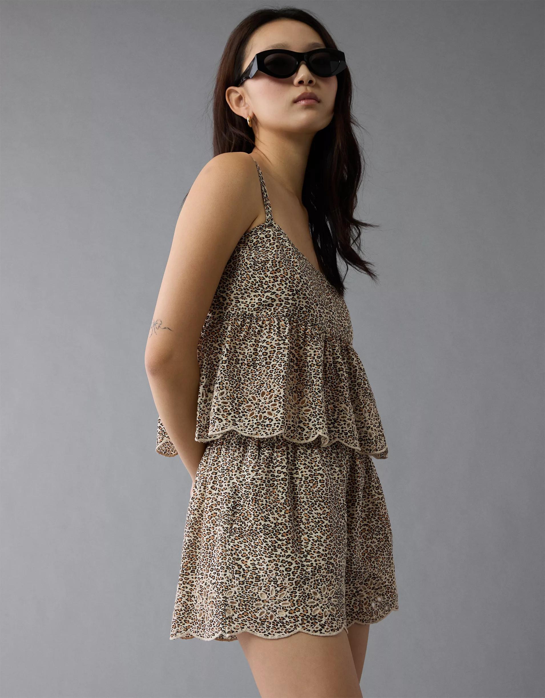 AE Leopard Eyelet Cami Product Image