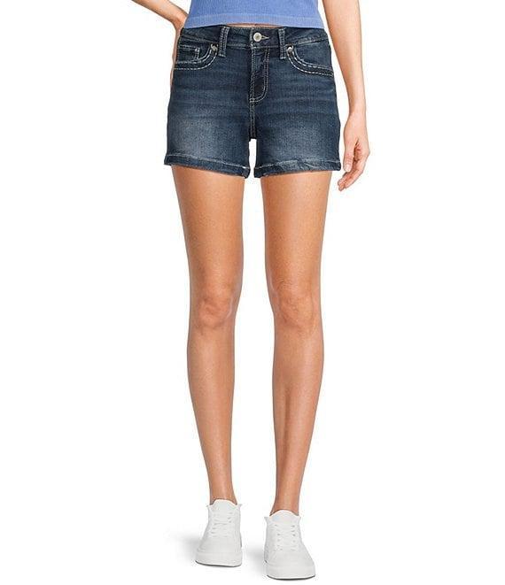 Silver Jeans Co. Suki Mid Rise Curvy Fit Shorts Product Image