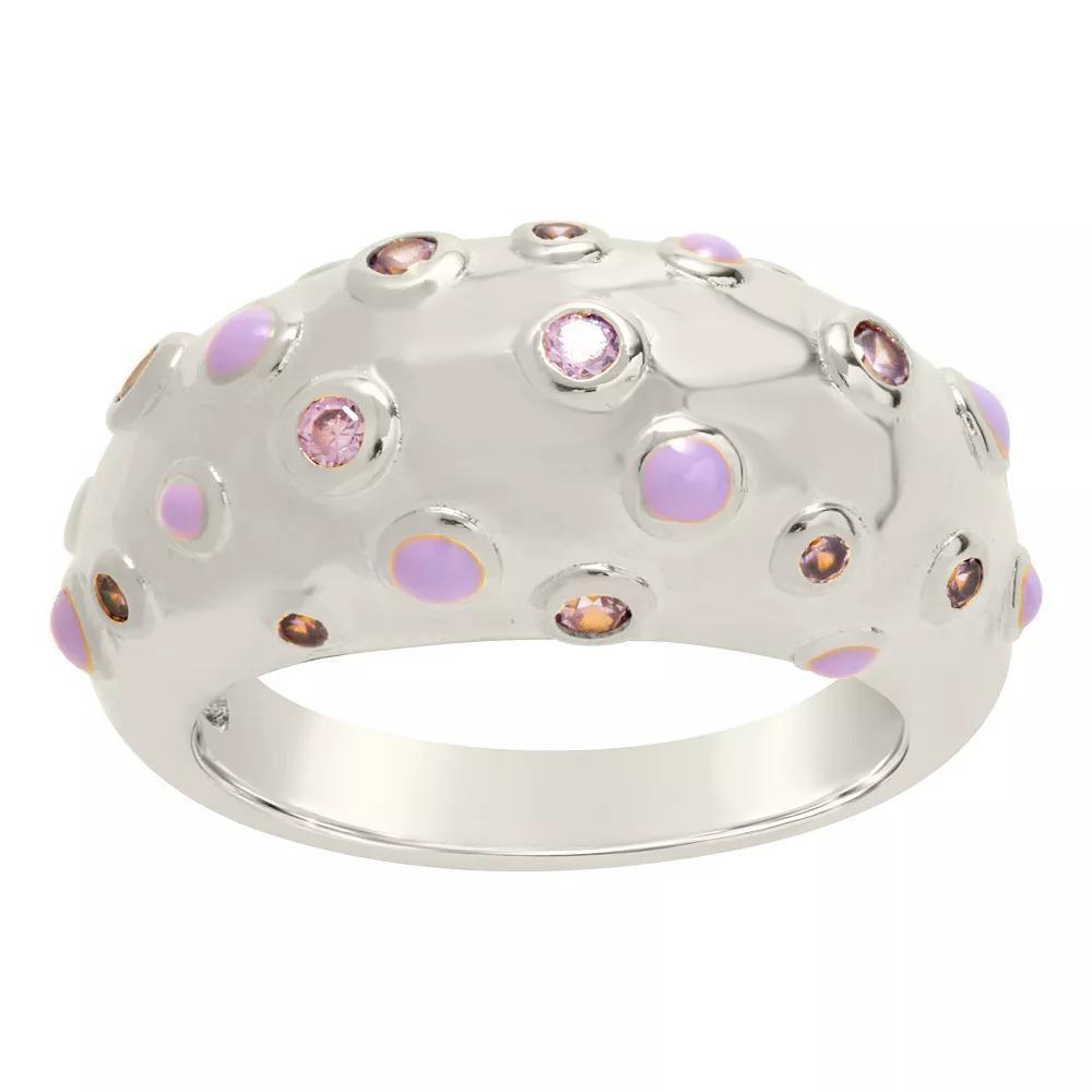 MC Collective Emberly Dome Ring, Women's, Size: 6, Silver Tone Product Image