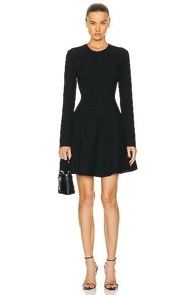 Givenchy Long Sleeve Short Dress in Black Product Image