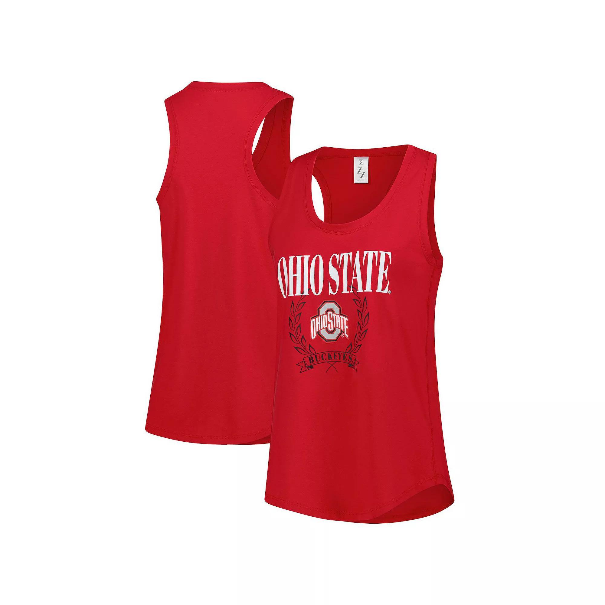 Women's ZooZatz Scarlet Ohio State Buckeyes Everyday Tank Top, Size: Medium, Red Product Image