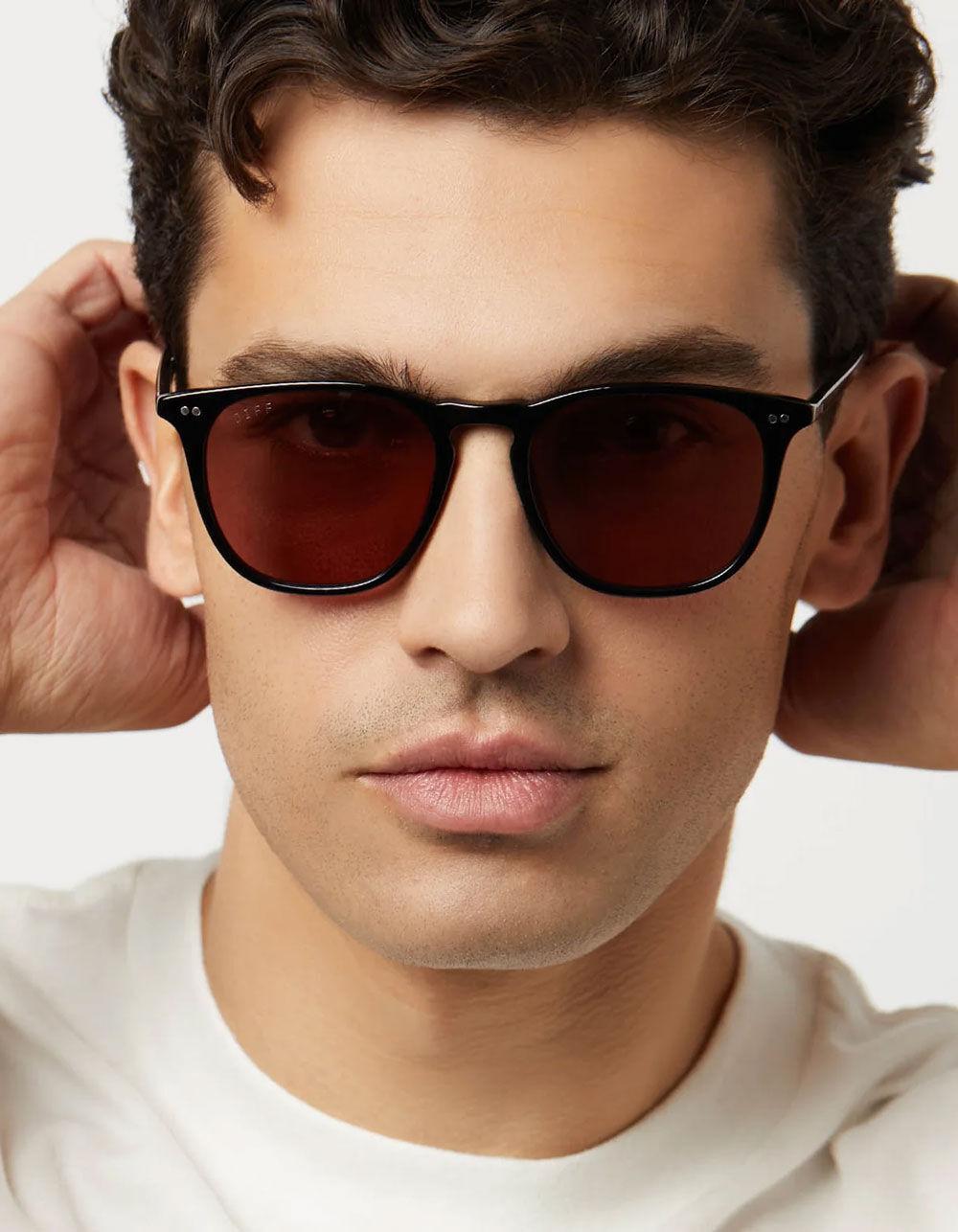 DIFF EYEWEAR Maxwell XL Polarized Sunglasses - BLACK COMBO Product Image