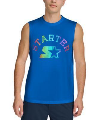 Starter Mens Regular-Fit Logo Graphic Sleeveless T-Shirt Product Image