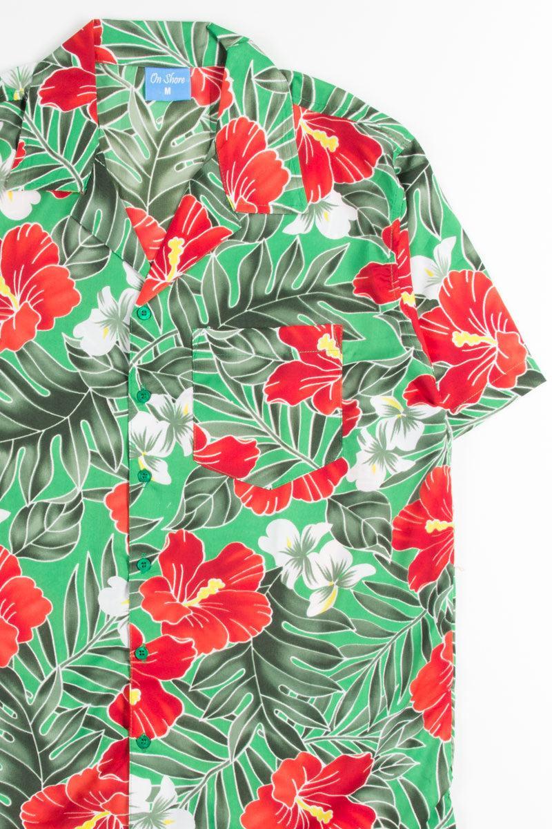 Stained Glass Hibiscus Hawaiian Shirt Product Image