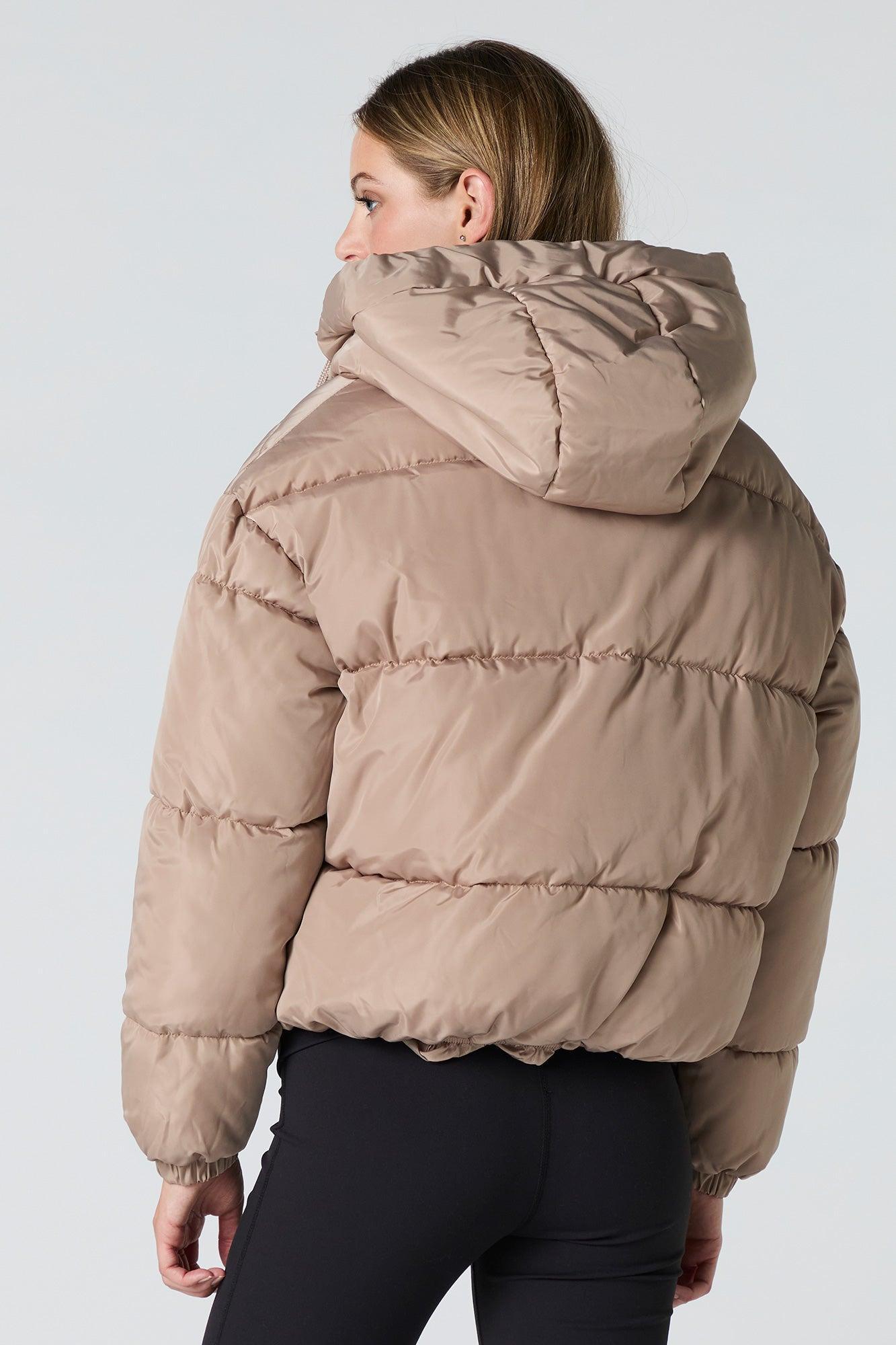 Drawstring Hood Puffer Jacket Female Product Image