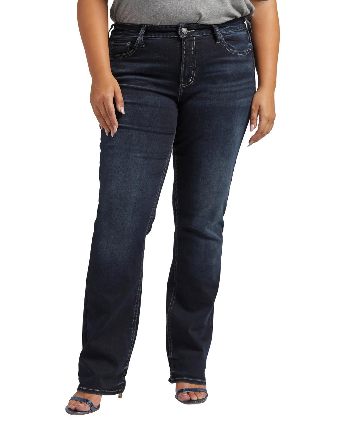 Silver Jeans Co. Plus Size Suki Mid Rise Slim Bootcut Jeans Product Image